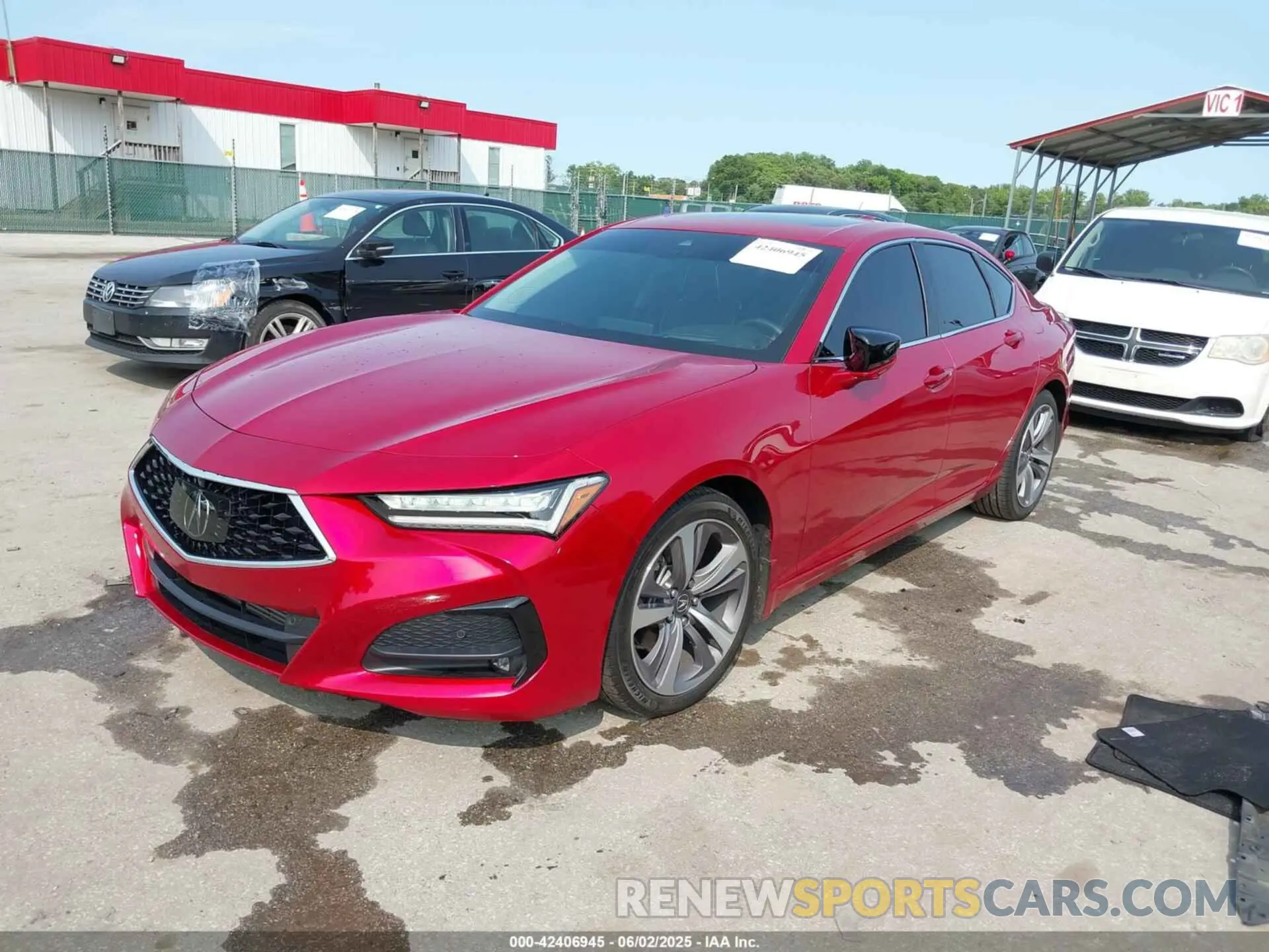 2 Photograph of a damaged car 19UUB6F64MA006427 ACURA TLX 2021