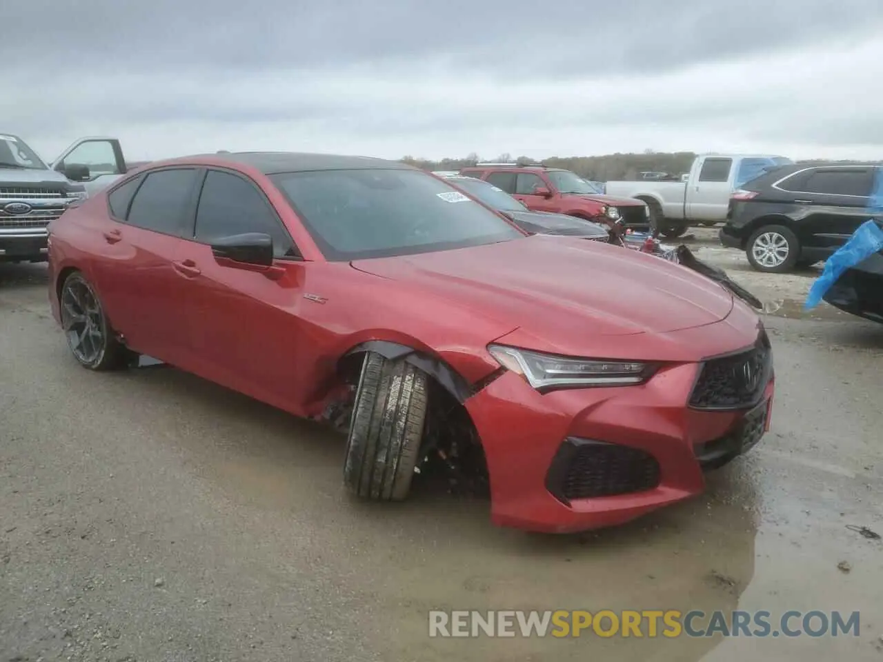 4 Photograph of a damaged car 19UUB7F03MA001317 ACURA TLX 2021