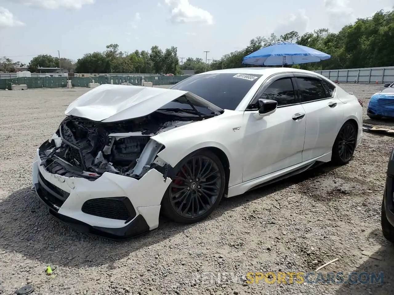 1 Photograph of a damaged car 19UUB7F05MA000153 ACURA TLX 2021
