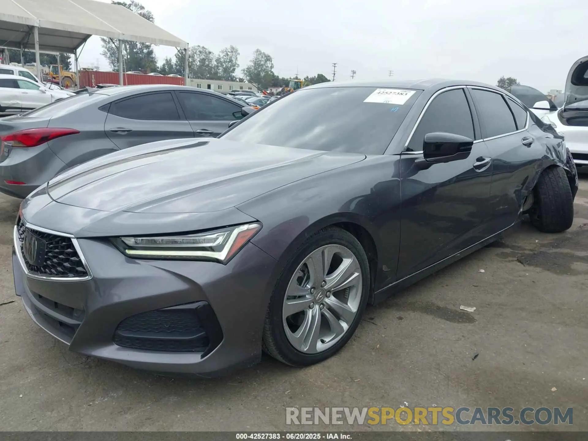 2 Photograph of a damaged car 19UUB5F41NA001843 ACURA TLX 2022