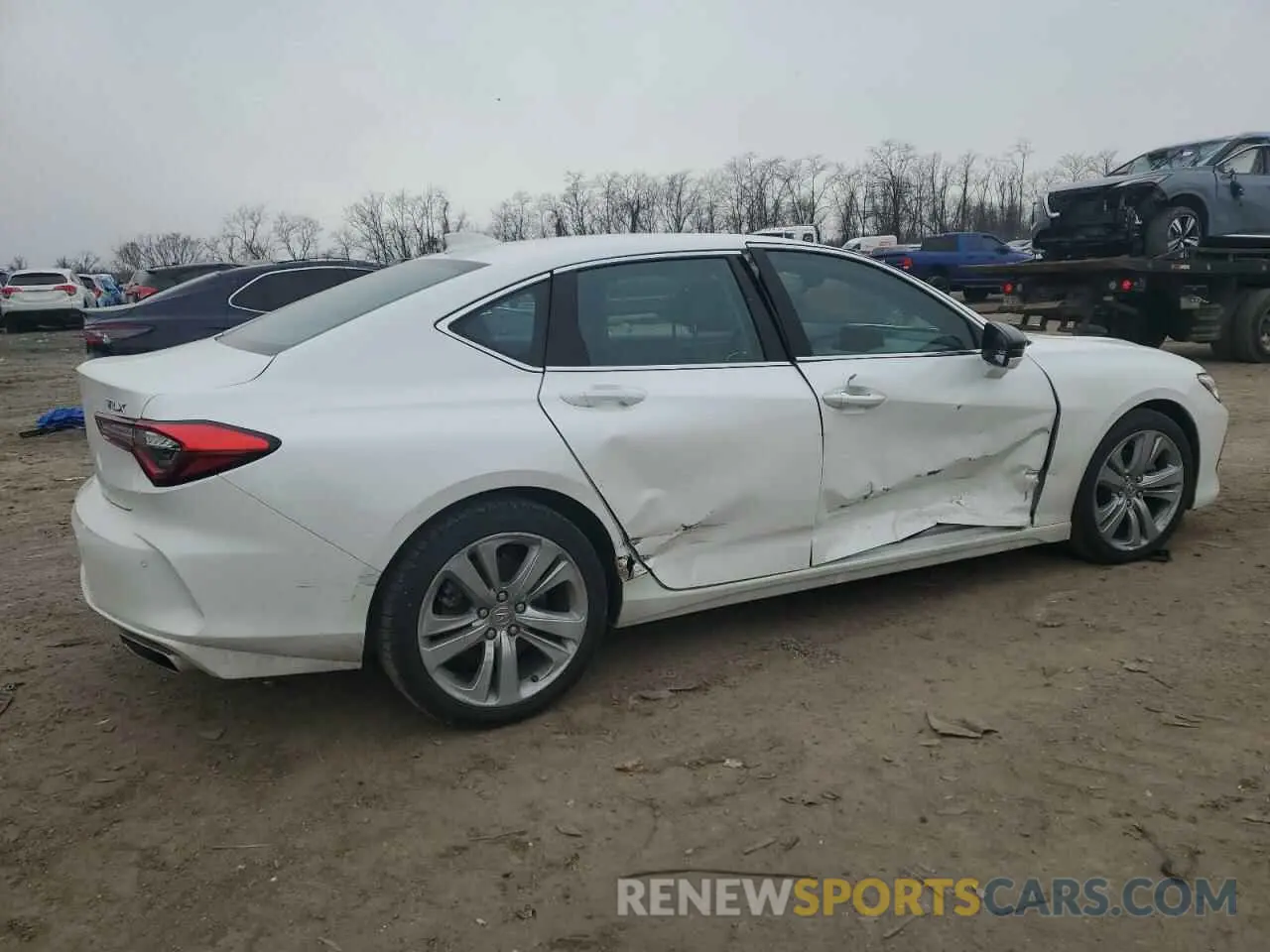 3 Photograph of a damaged car 19UUB5F44NA001657 ACURA TLX 2022