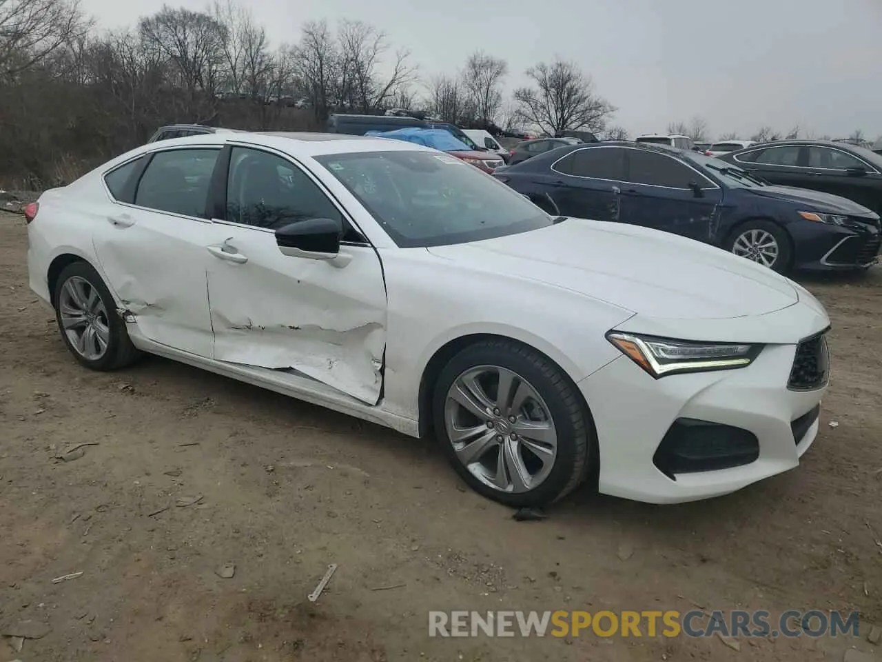4 Photograph of a damaged car 19UUB5F44NA001657 ACURA TLX 2022