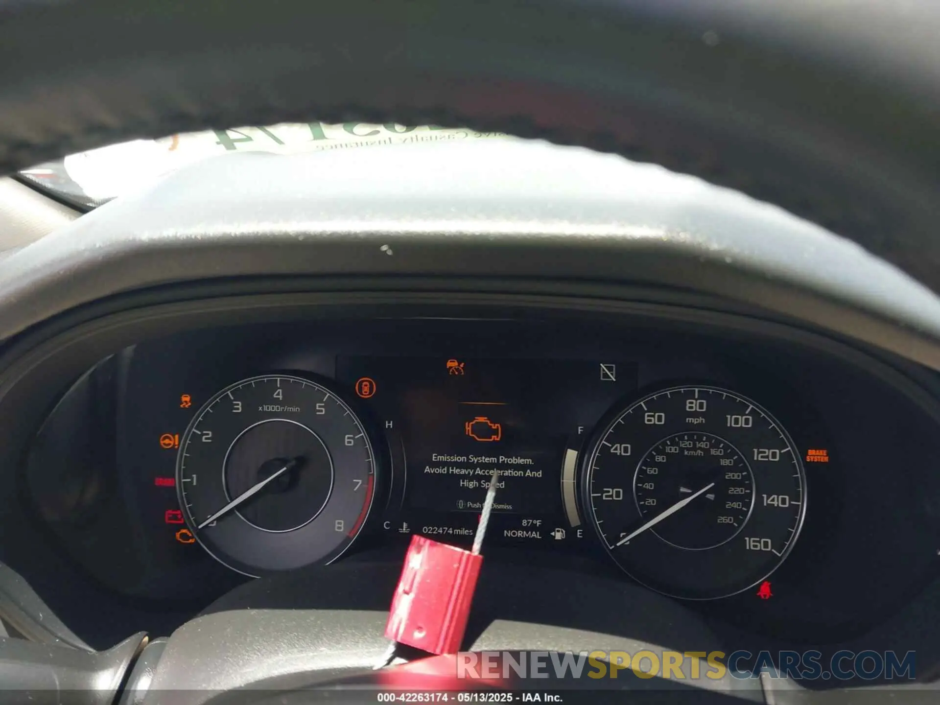 7 Photograph of a damaged car 19UUB5F44NA004283 ACURA TLX 2022