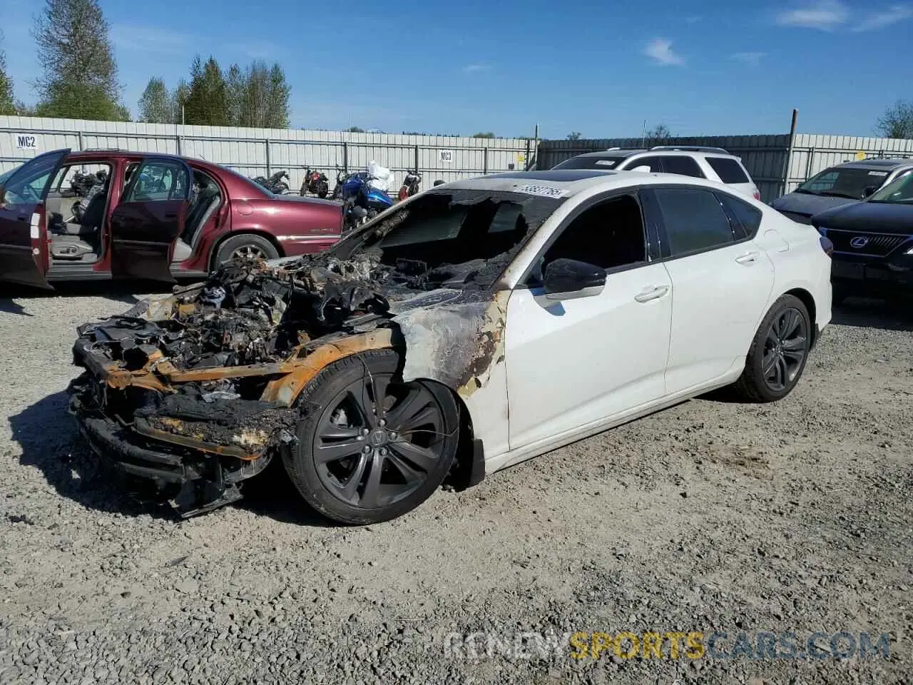 1 Photograph of a damaged car 19UUB5F52NA004243 ACURA TLX 2022