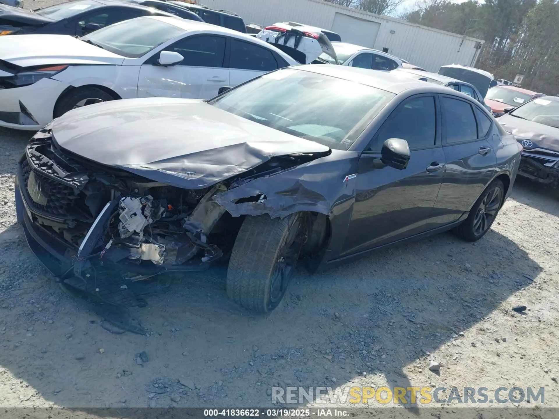 2 Photograph of a damaged car 19UUB5F53NA002629 ACURA TLX 2022