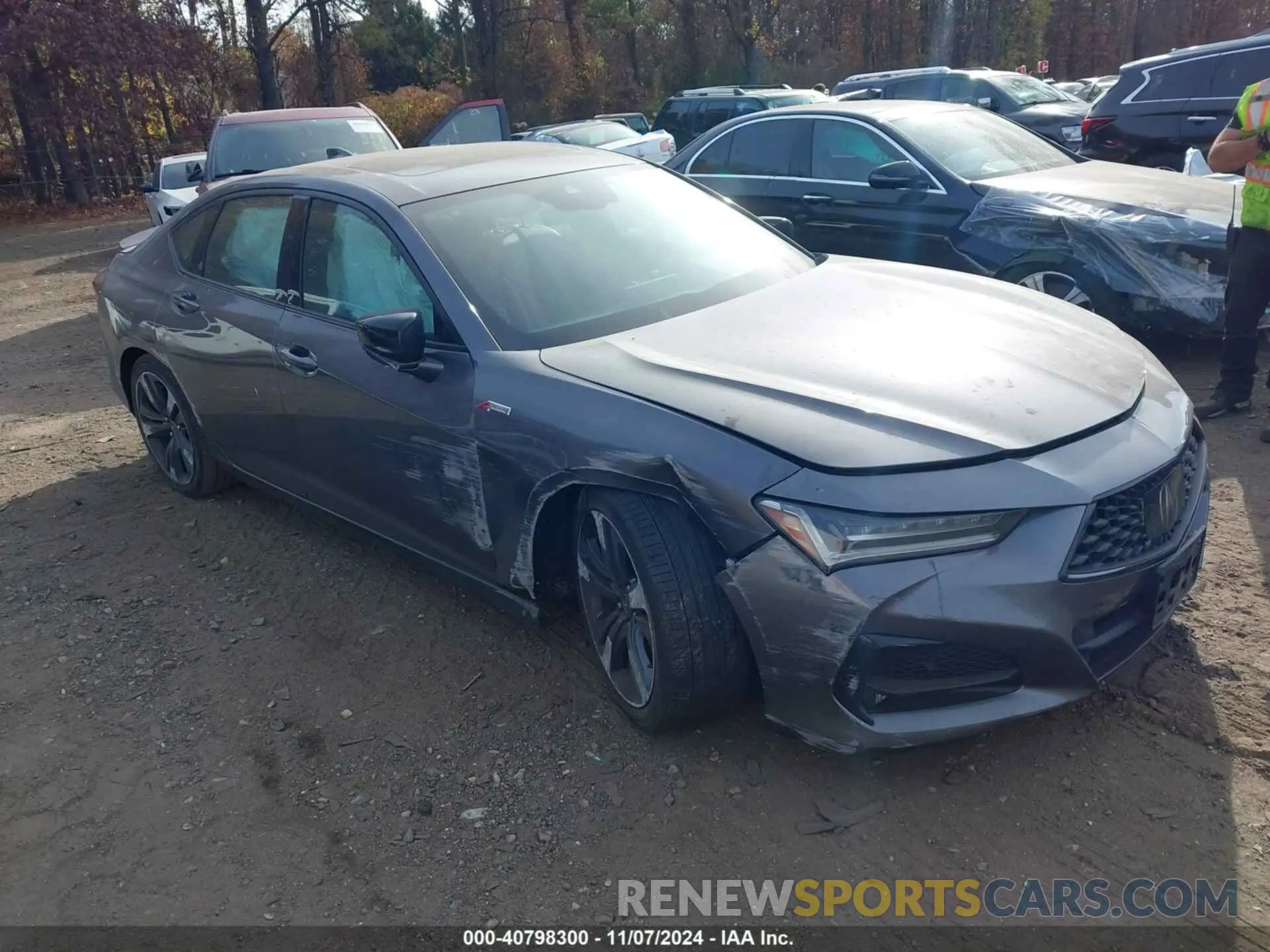 1 Photograph of a damaged car 19UUB5F54NA000596 ACURA TLX 2022