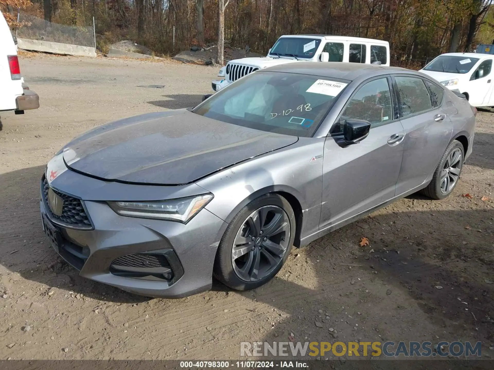 2 Photograph of a damaged car 19UUB5F54NA000596 ACURA TLX 2022