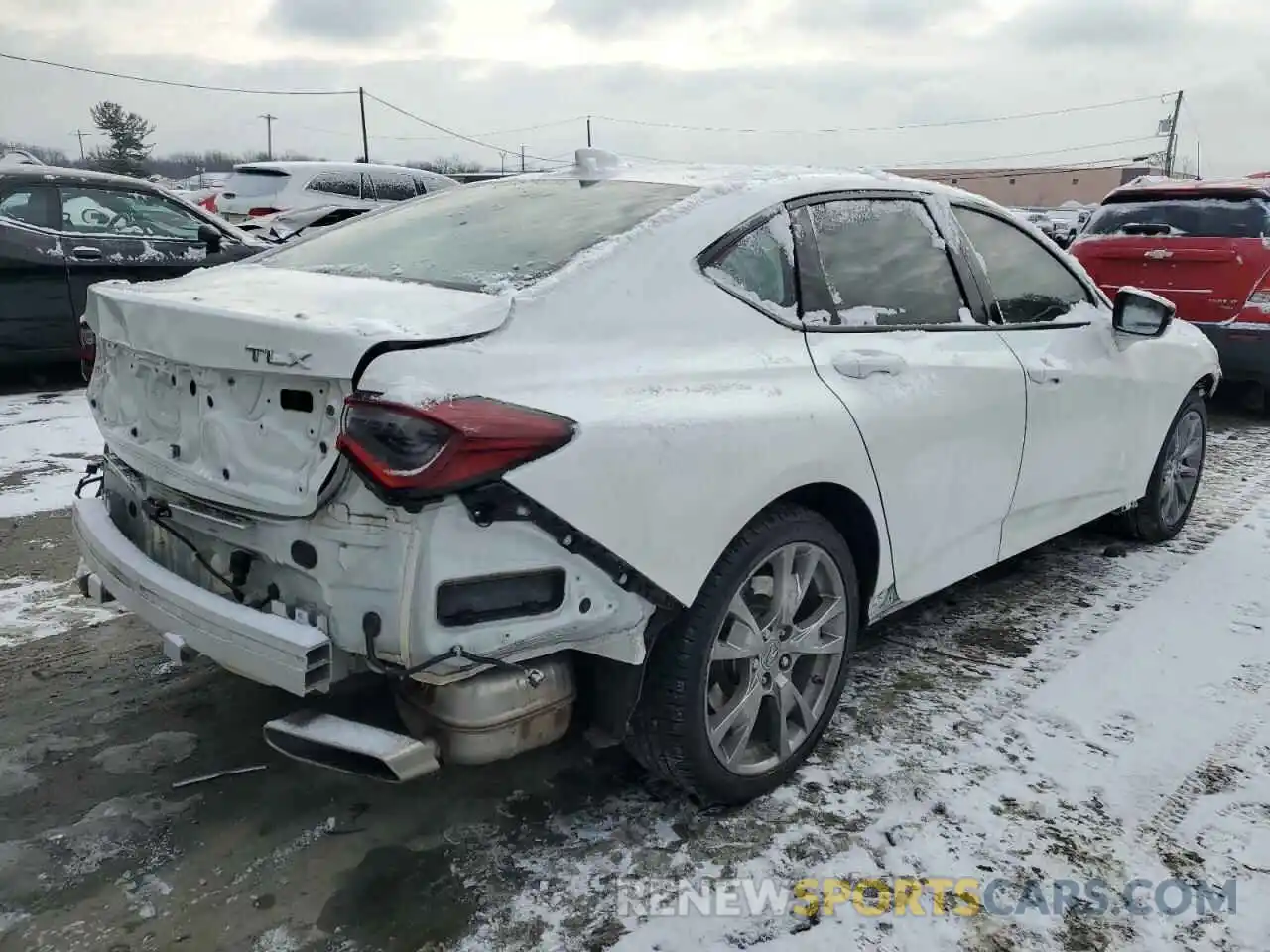 3 Photograph of a damaged car 19UUB5F55NA000994 ACURA TLX 2022