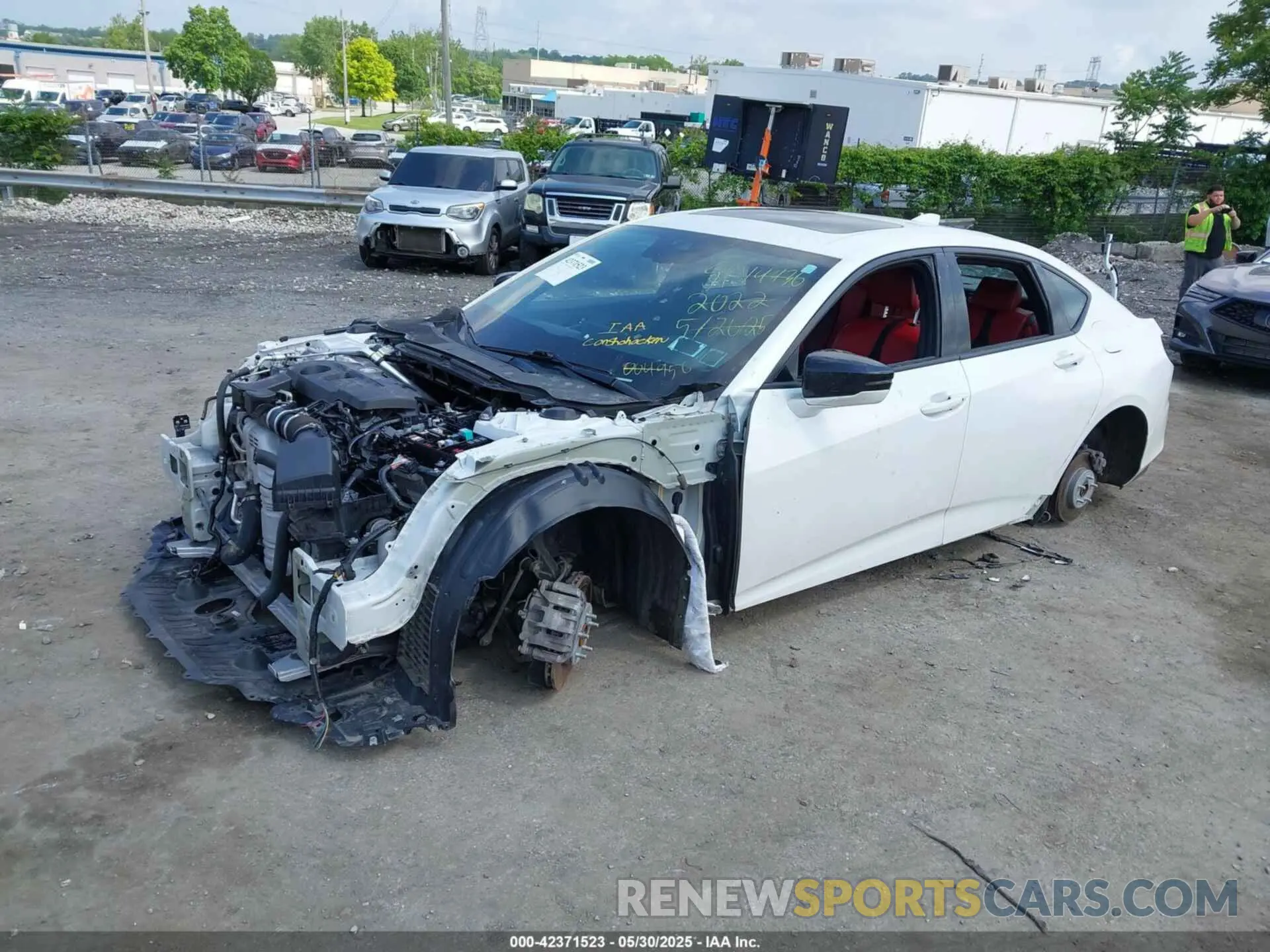 2 Photograph of a damaged car 19UUB5F56NA004956 ACURA TLX 2022