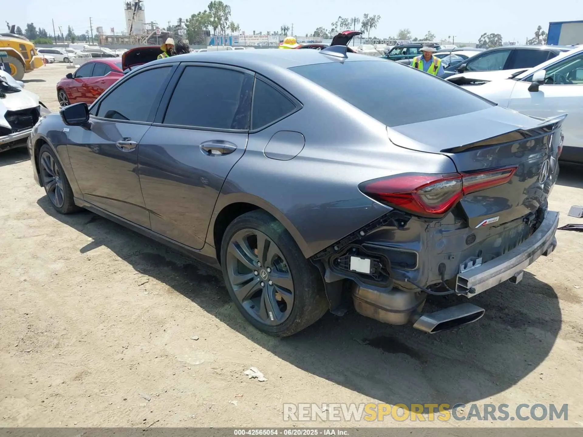 3 Photograph of a damaged car 19UUB5F57NA005596 ACURA TLX 2022