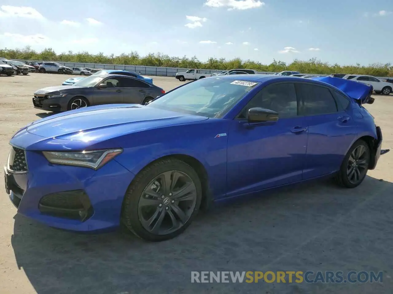 1 Photograph of a damaged car 19UUB5F58NA001590 ACURA TLX 2022