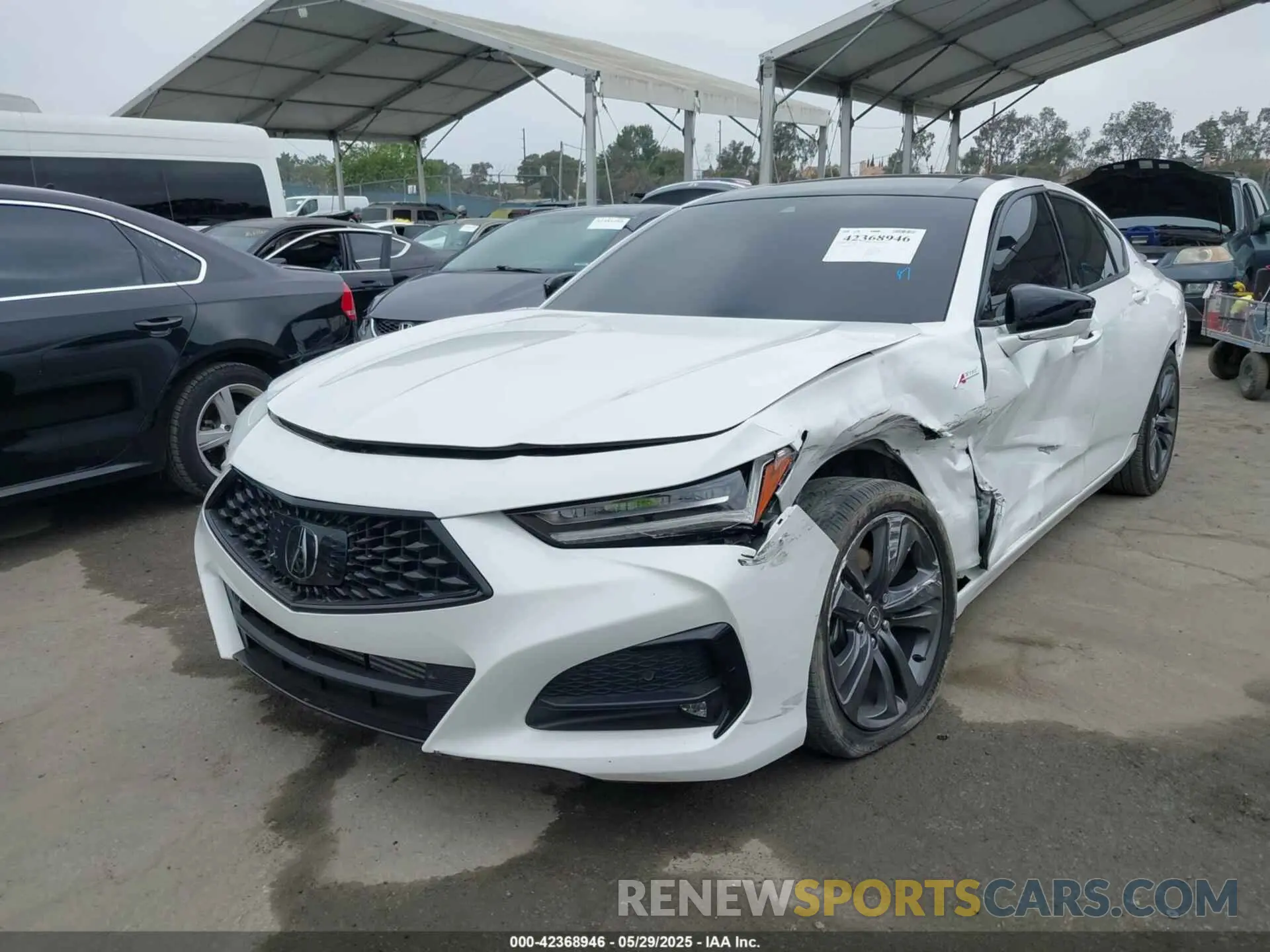 2 Photograph of a damaged car 19UUB5F59NA001954 ACURA TLX 2022