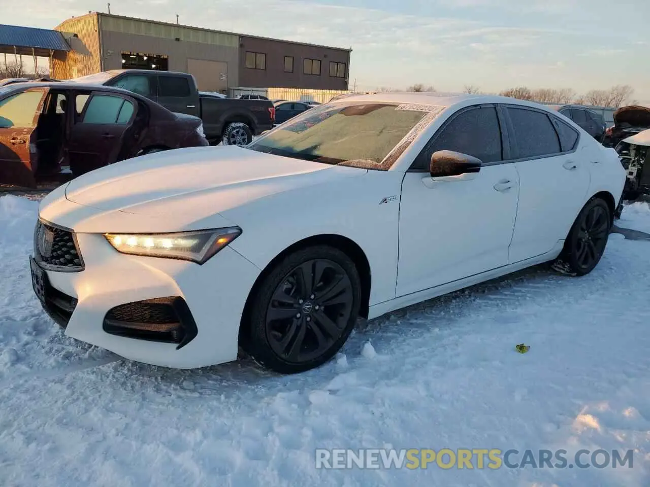 1 Photograph of a damaged car 19UUB6F50NA002030 ACURA TLX 2022