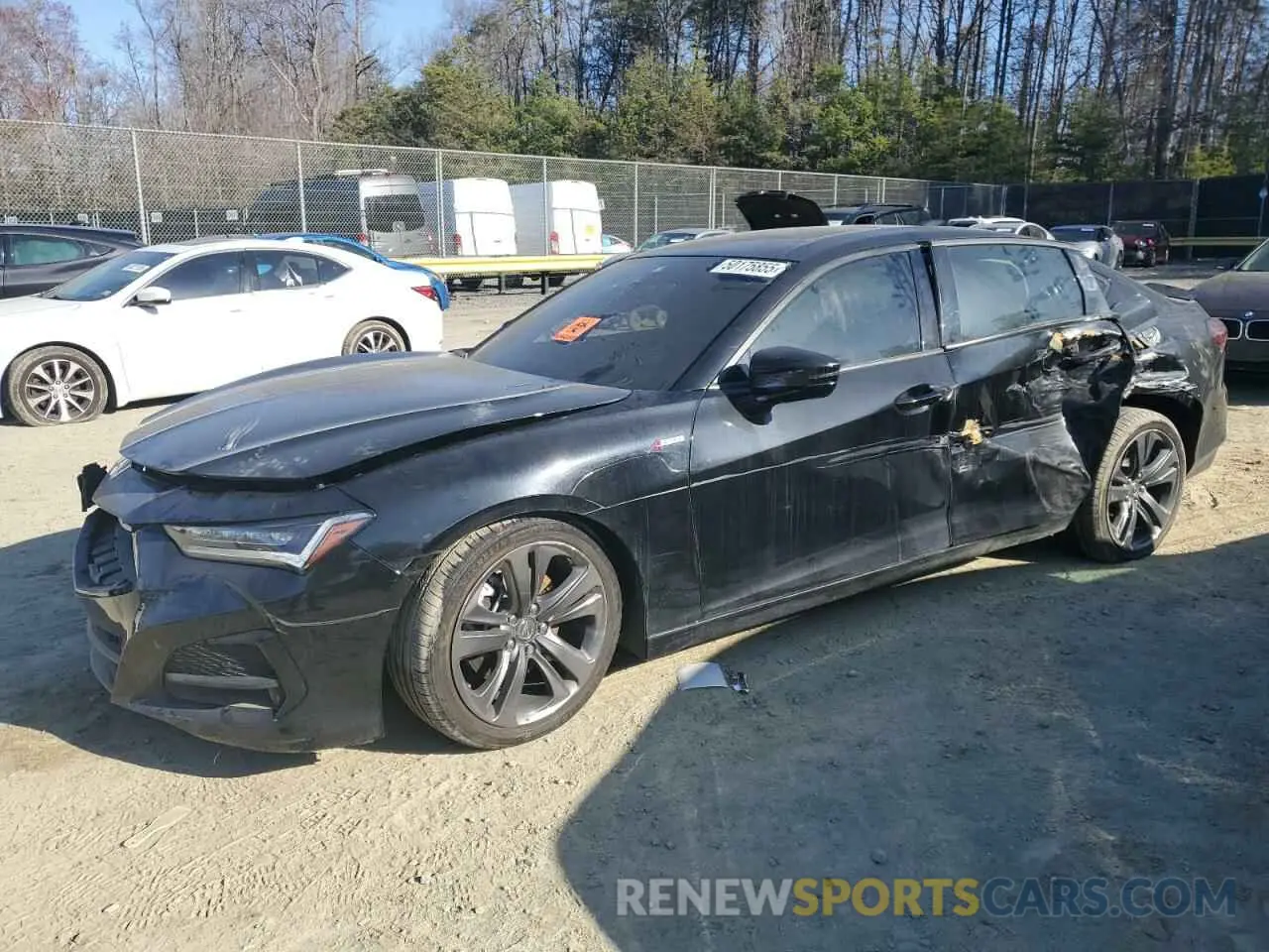 1 Photograph of a damaged car 19UUB6F50NA002190 ACURA TLX 2022