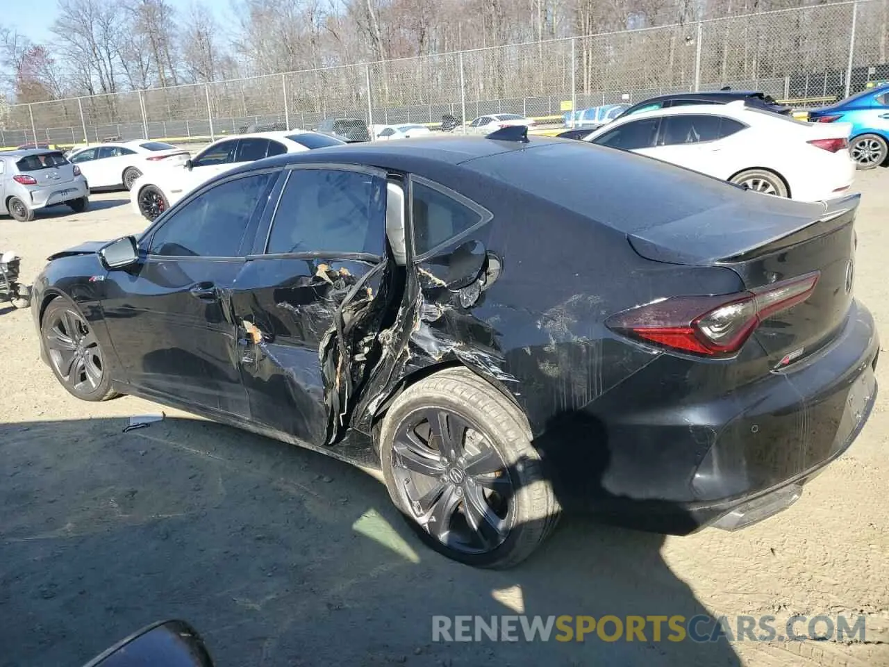 2 Photograph of a damaged car 19UUB6F50NA002190 ACURA TLX 2022