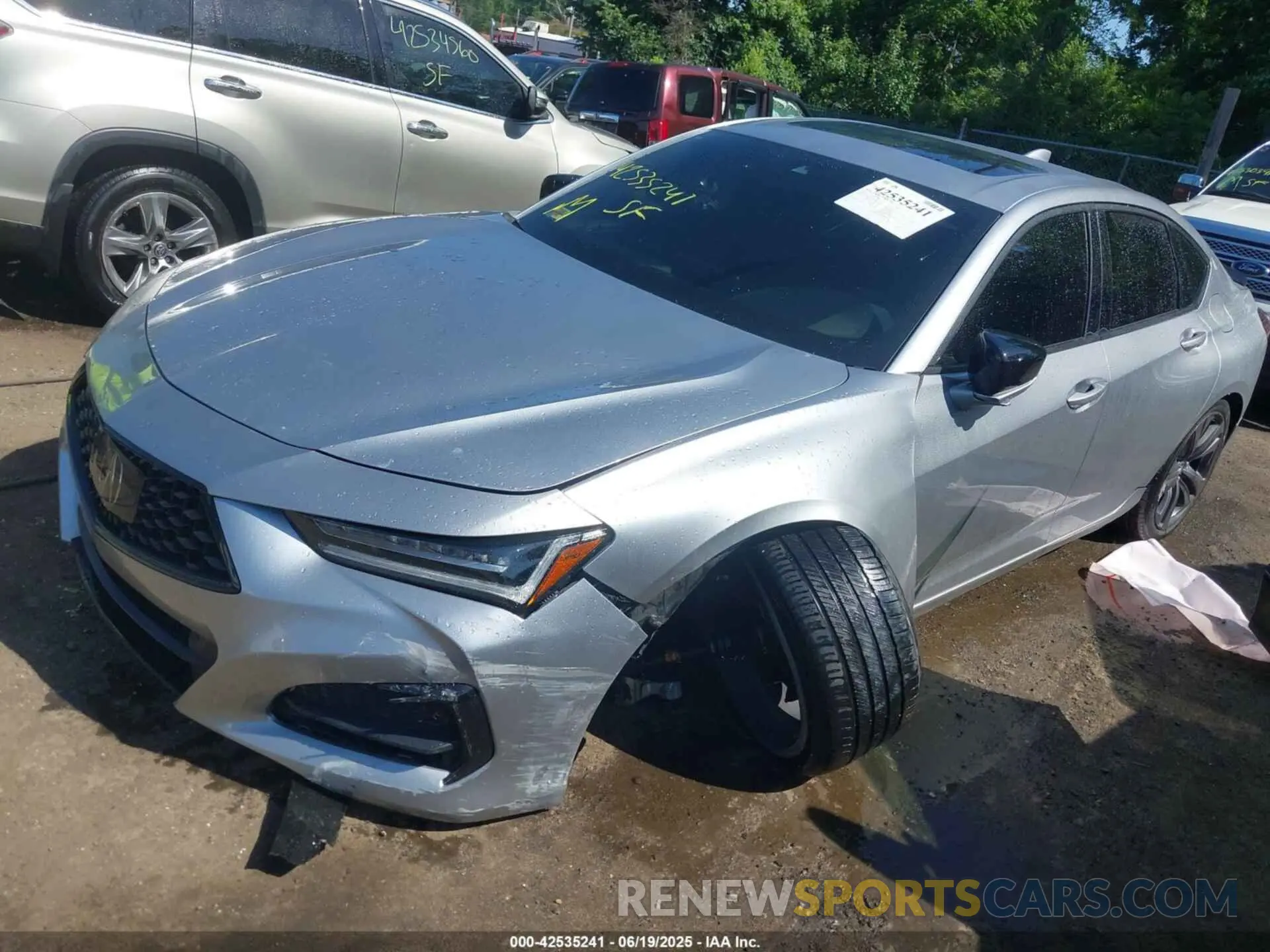 2 Photograph of a damaged car 19UUB6F55NA000810 ACURA TLX 2022