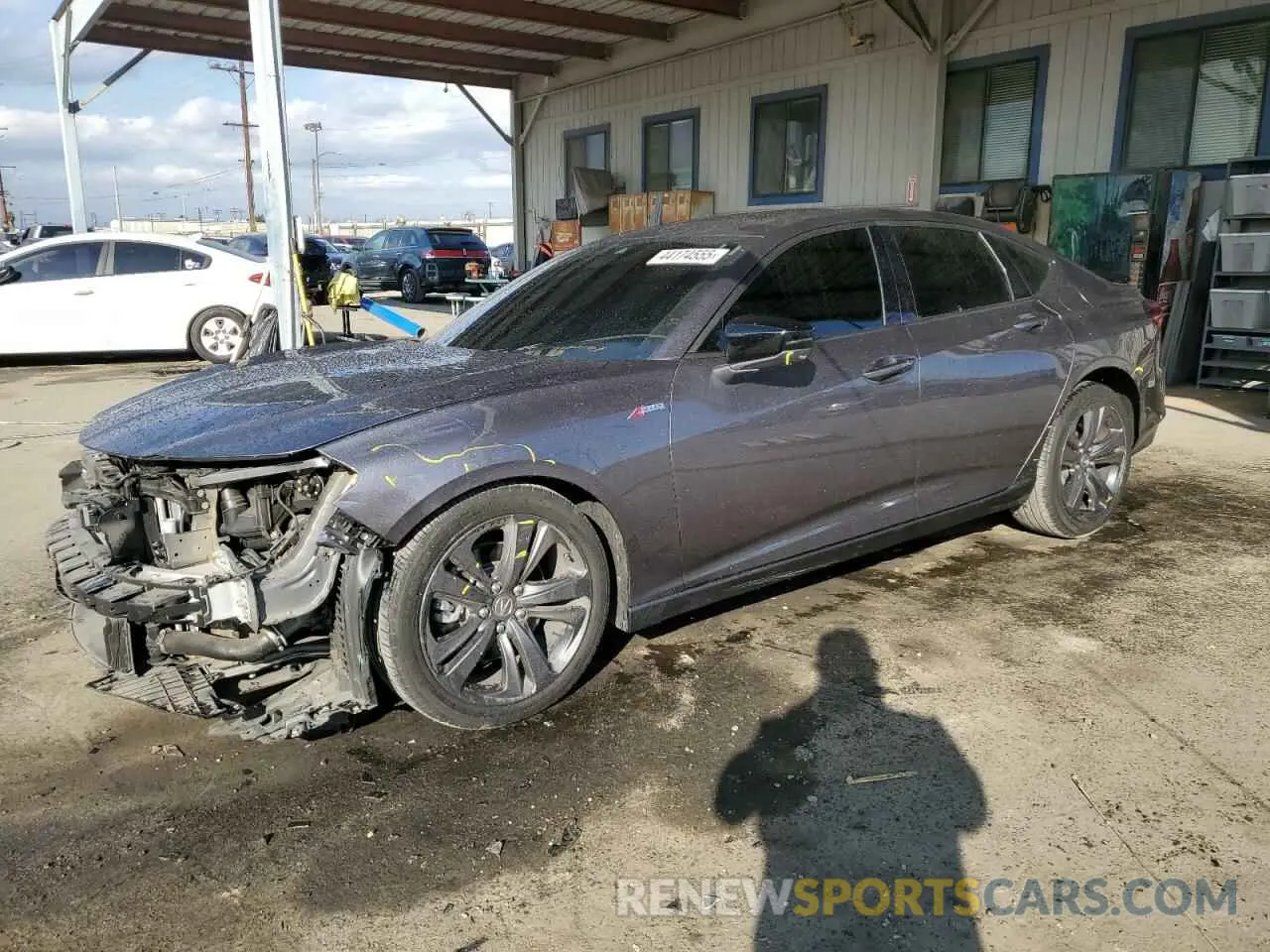 1 Photograph of a damaged car 19UUB6F58NA000168 ACURA TLX 2022
