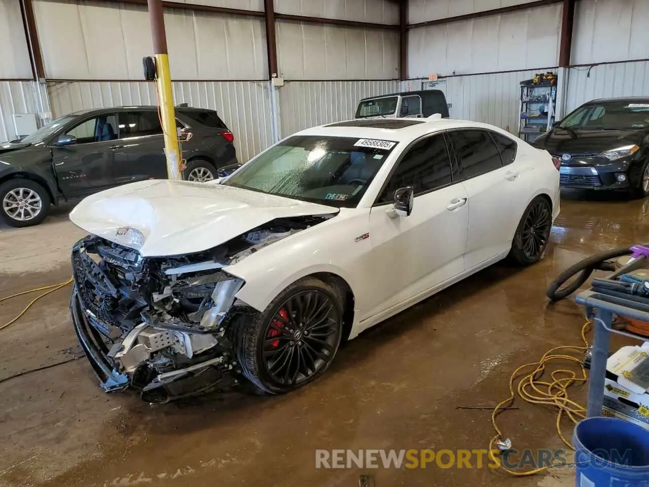 1 Photograph of a damaged car 19UUB7F04NA001490 ACURA TLX 2022
