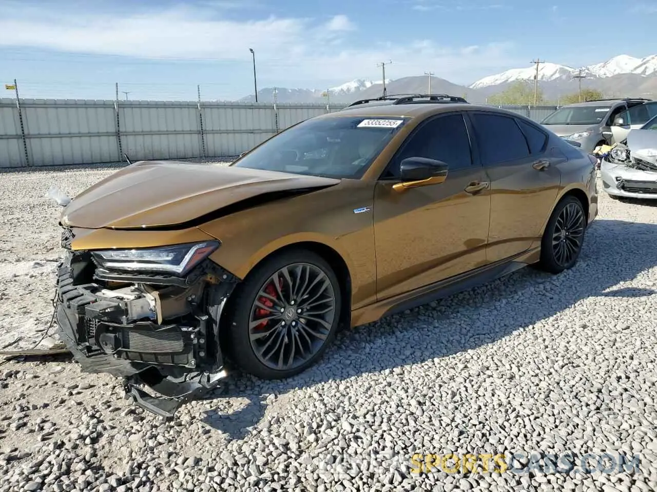 1 Photograph of a damaged car 19UUB7F08NA001203 ACURA TLX 2022
