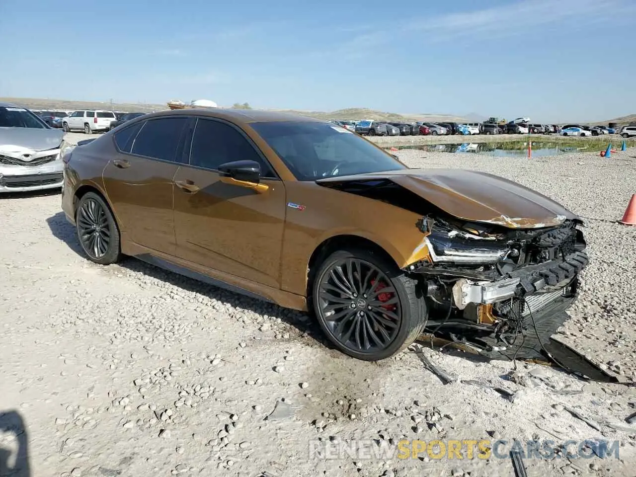 4 Photograph of a damaged car 19UUB7F08NA001203 ACURA TLX 2022