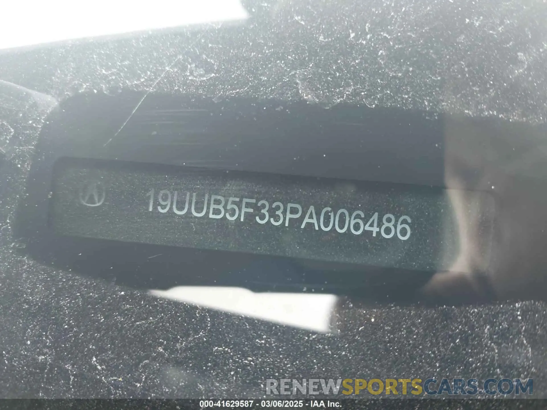 17 Photograph of a damaged car 19UUB5F33PA006486 ACURA TLX 2023