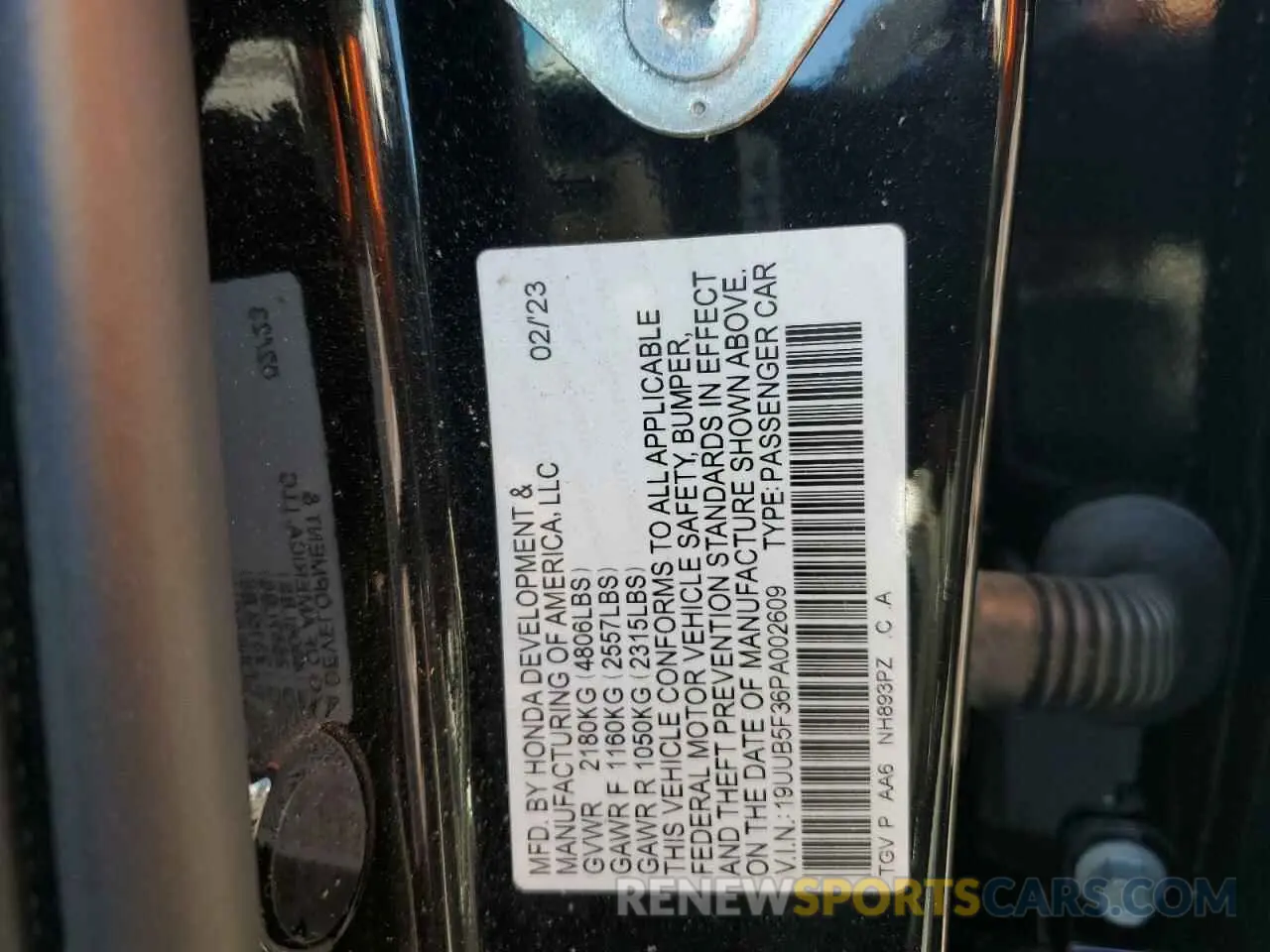 13 Photograph of a damaged car 19UUB5F36PA002609 ACURA TLX 2023
