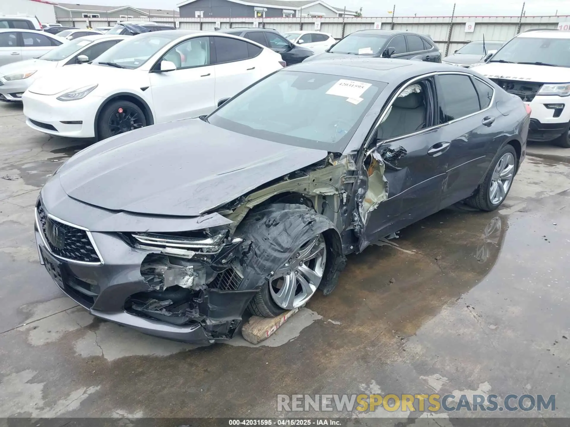 2 Photograph of a damaged car 19UUB5F46PA002750 ACURA TLX 2023