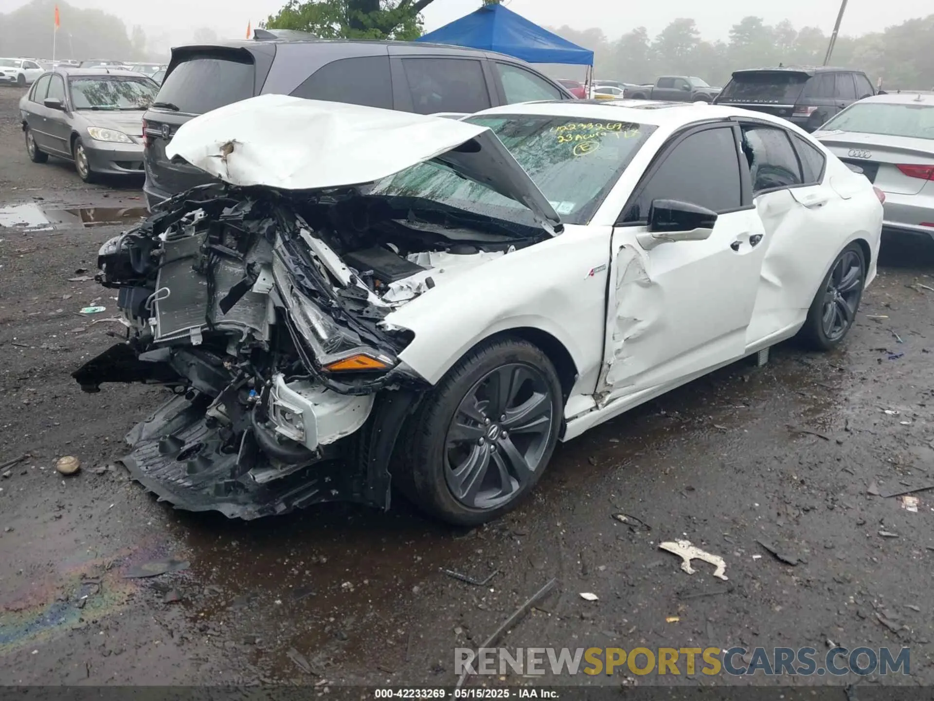 2 Photograph of a damaged car 19UUB5F53PA007302 ACURA TLX 2023