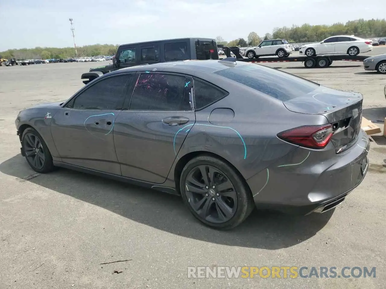 2 Photograph of a damaged car 19UUB6F52PA001612 ACURA TLX 2023