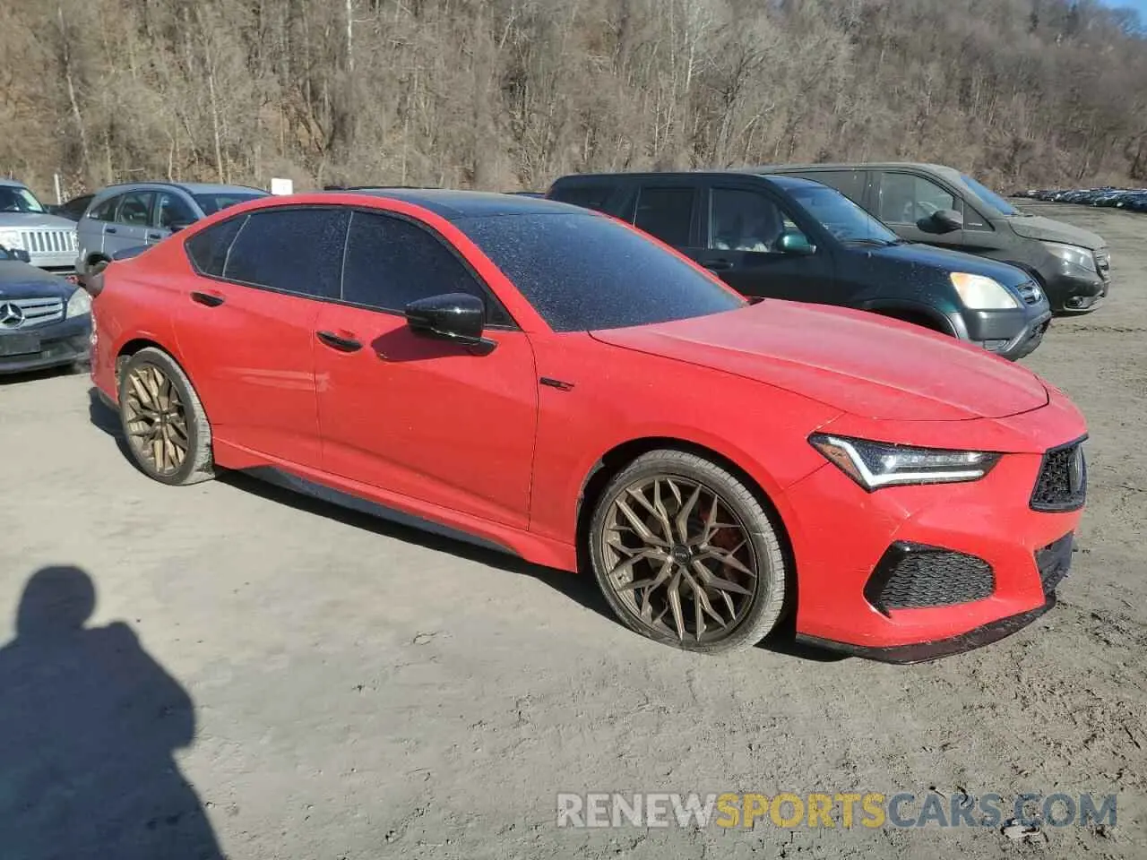 4 Photograph of a damaged car 19UUB6F52PA002050 ACURA TLX 2023