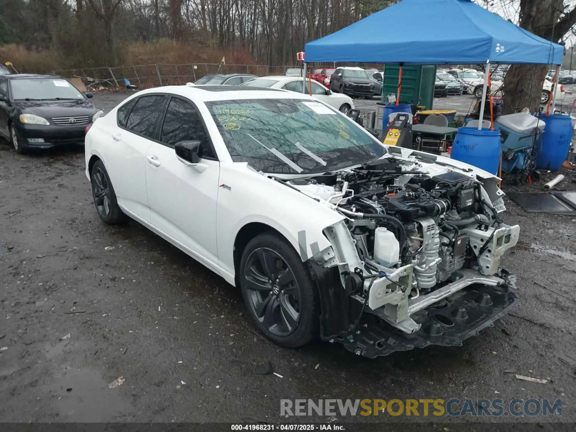 1 Photograph of a damaged car 19UUB6F52PA002372 ACURA TLX 2023
