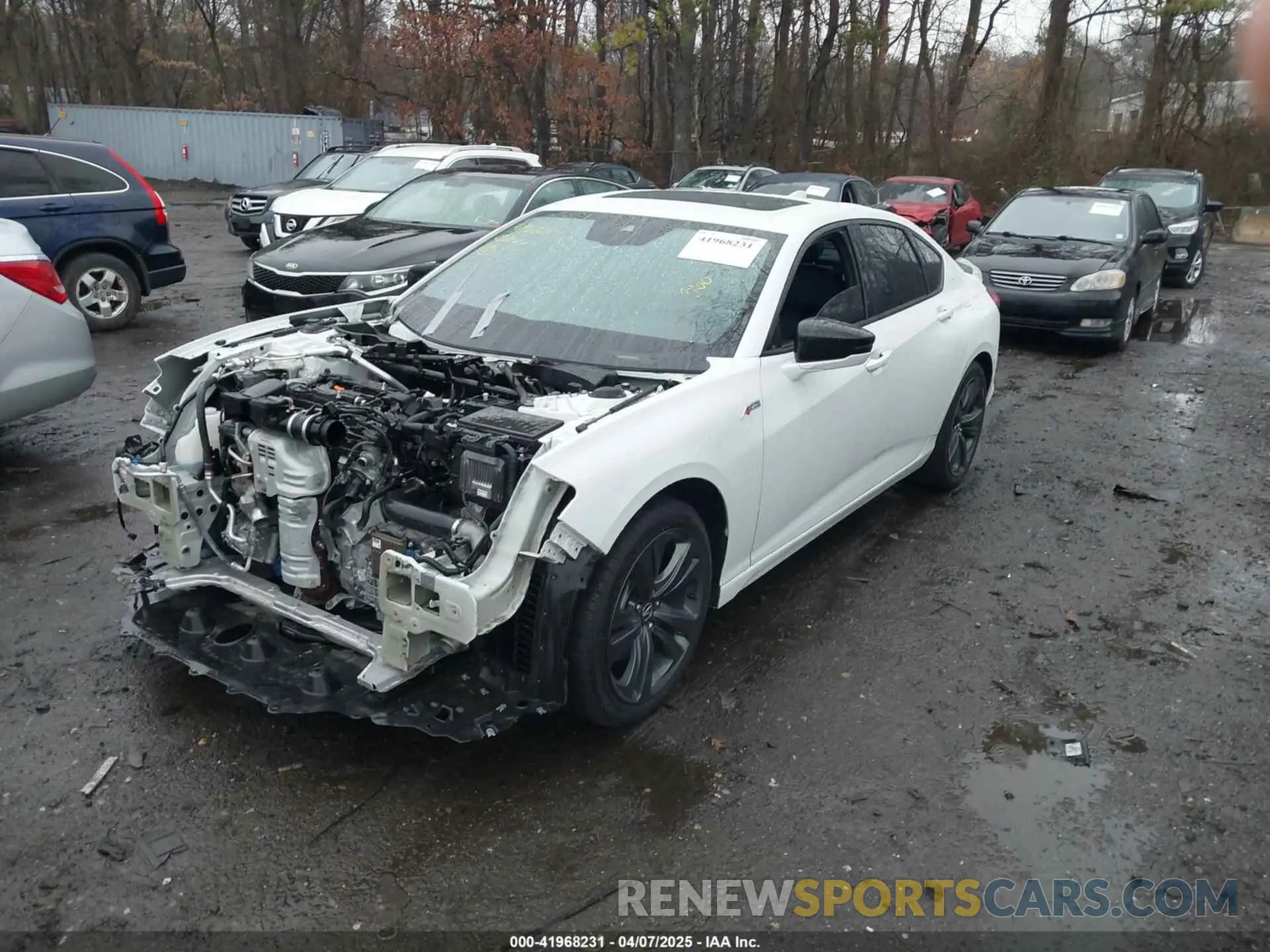 2 Photograph of a damaged car 19UUB6F52PA002372 ACURA TLX 2023