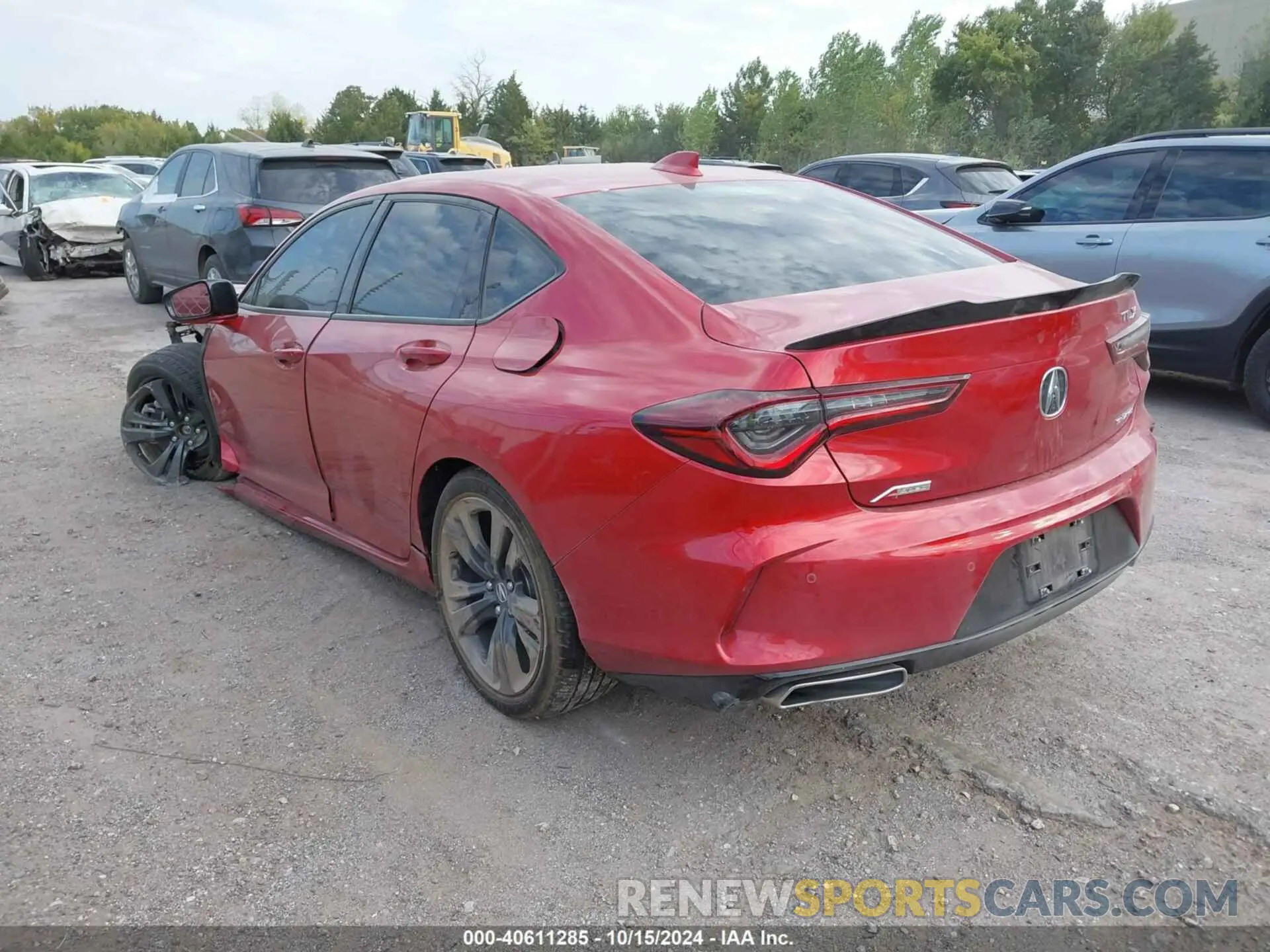 3 Photograph of a damaged car 19UUB6F53PA000467 ACURA TLX 2023