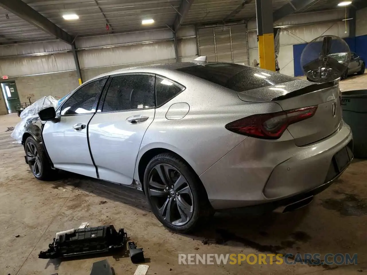 2 Photograph of a damaged car 19UUB6F54PA000607 ACURA TLX 2023