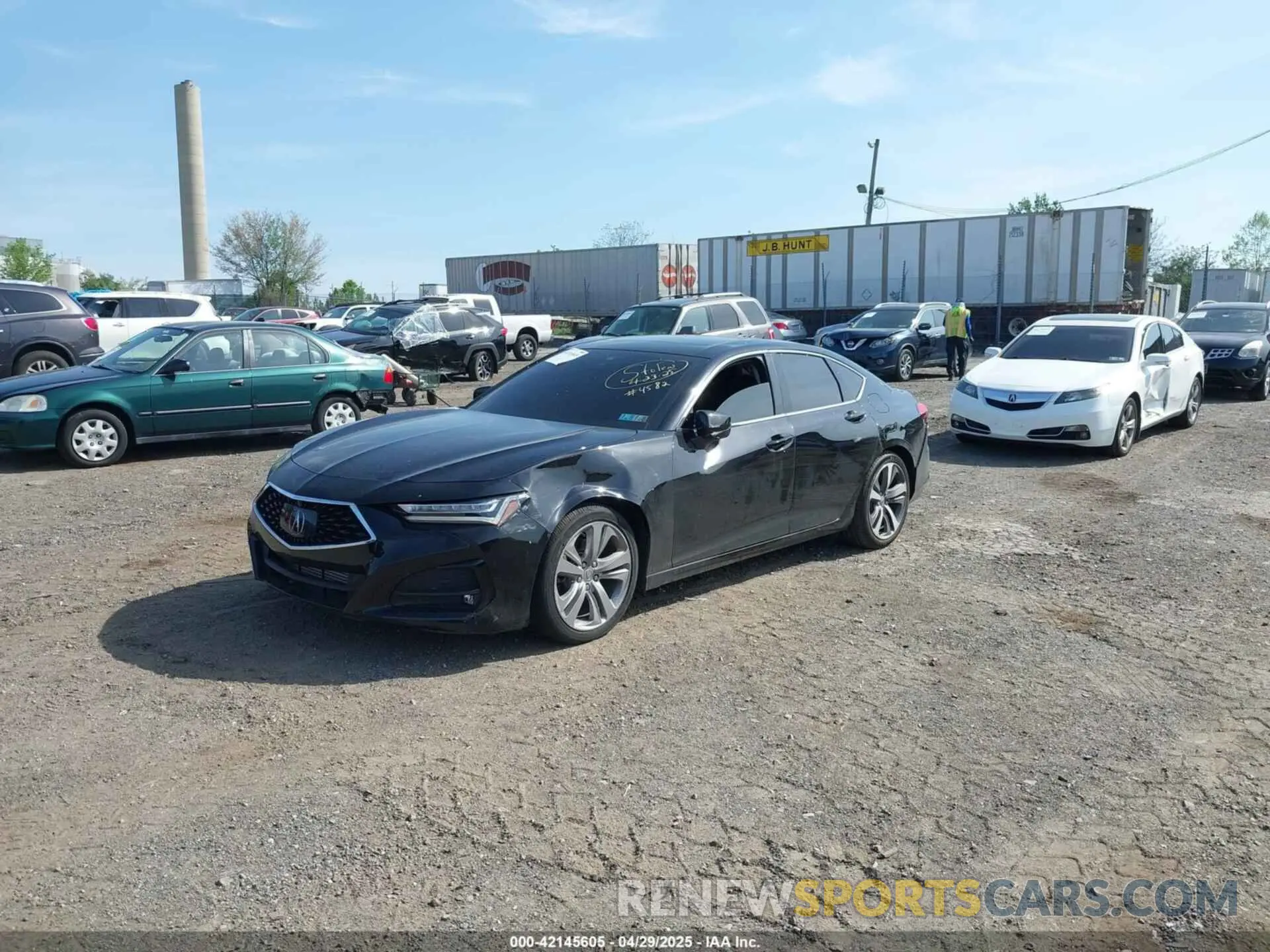 2 Photograph of a damaged car 19UUB6F60PA004582 ACURA TLX 2023