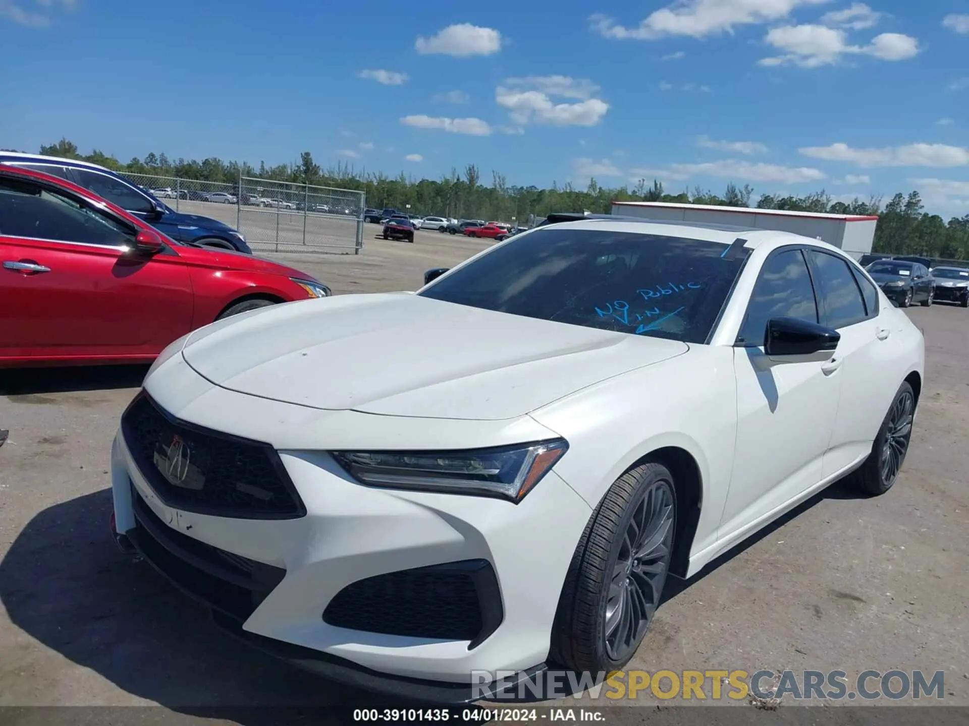 2 Photograph of a damaged car 19UUB7F00PA002221 ACURA TLX 2023