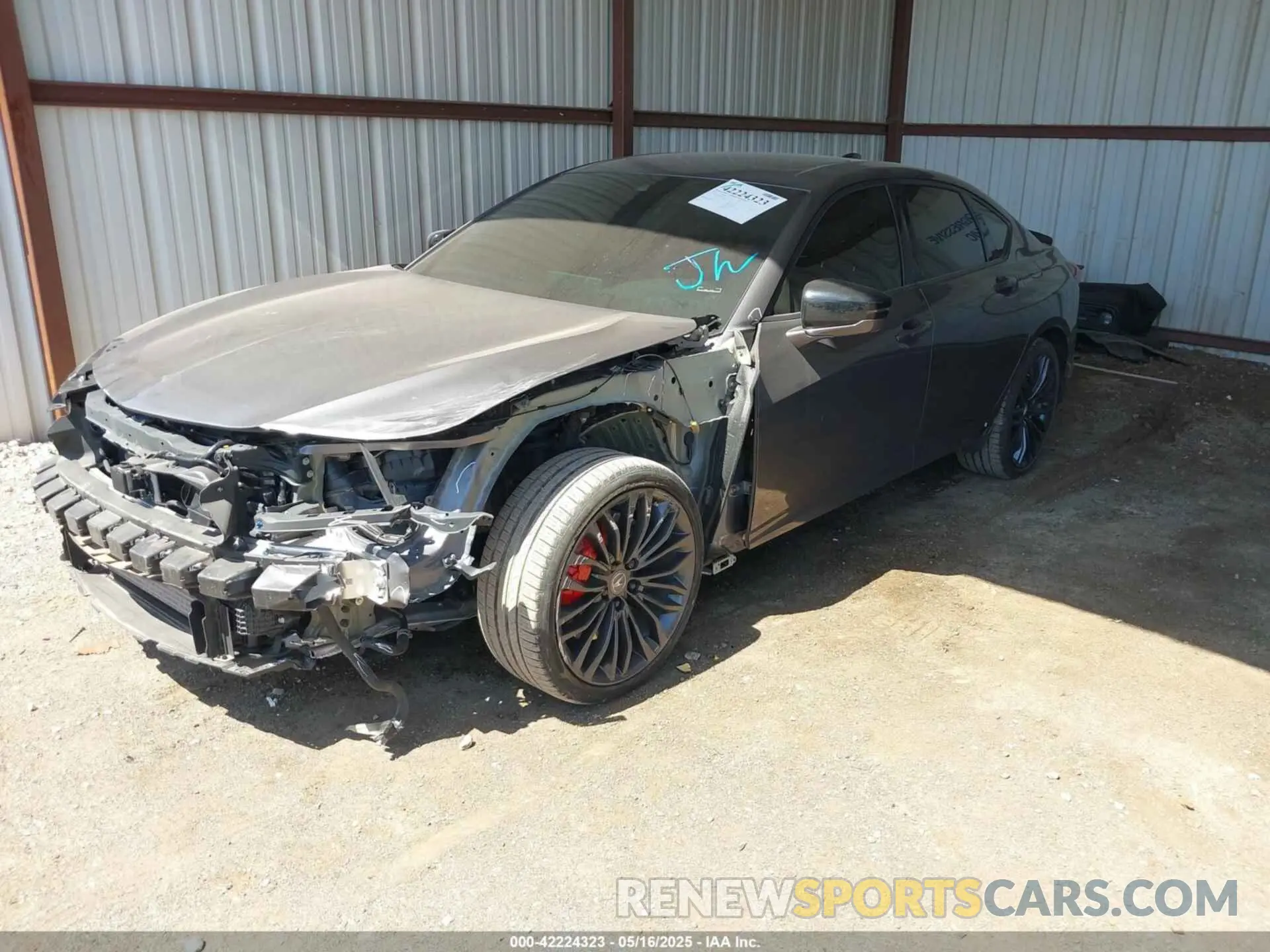 2 Photograph of a damaged car 19UUB7F01PA001899 ACURA TLX 2023