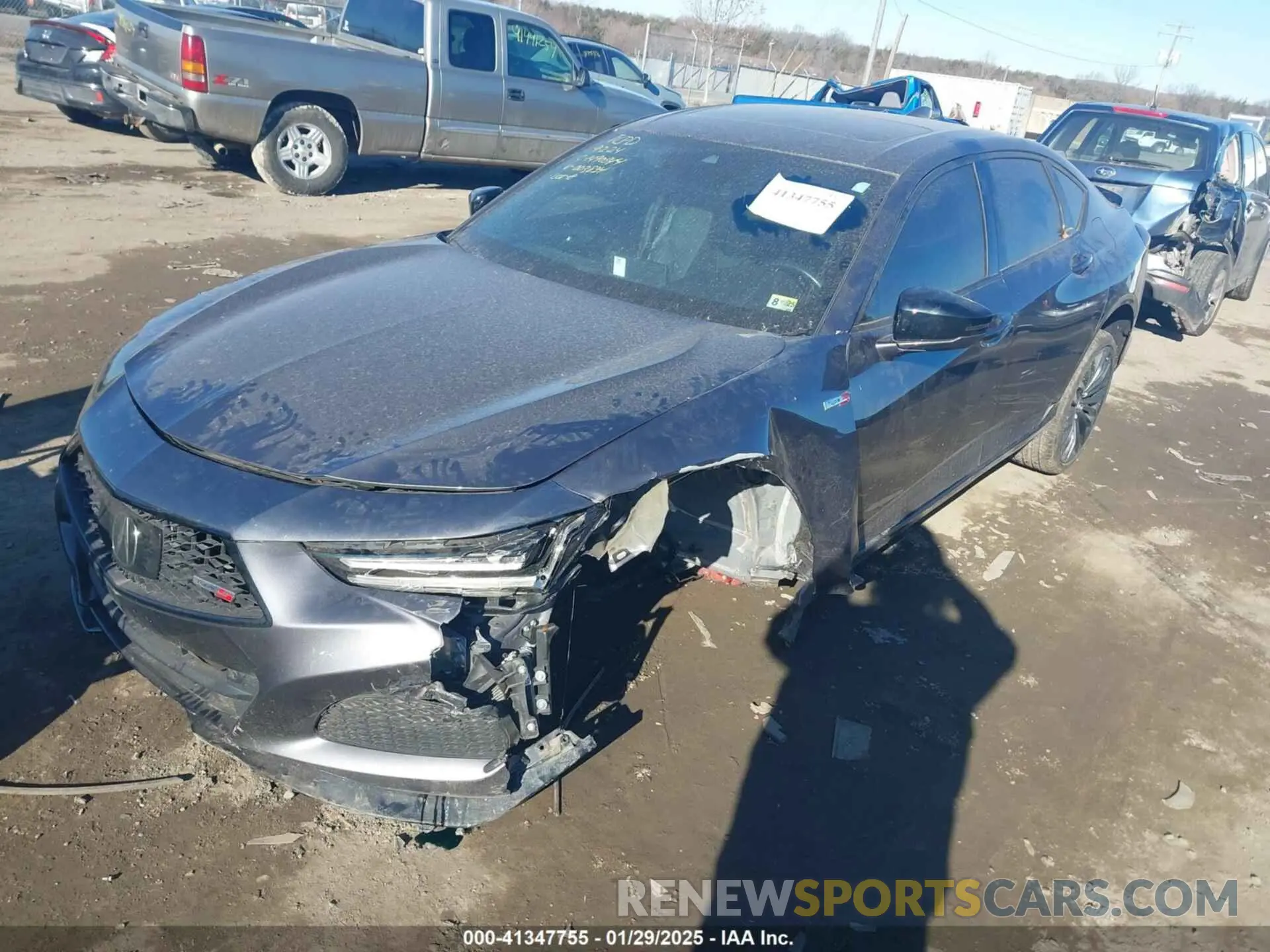 2 Photograph of a damaged car 19UUB7F05PA003834 ACURA TLX 2023