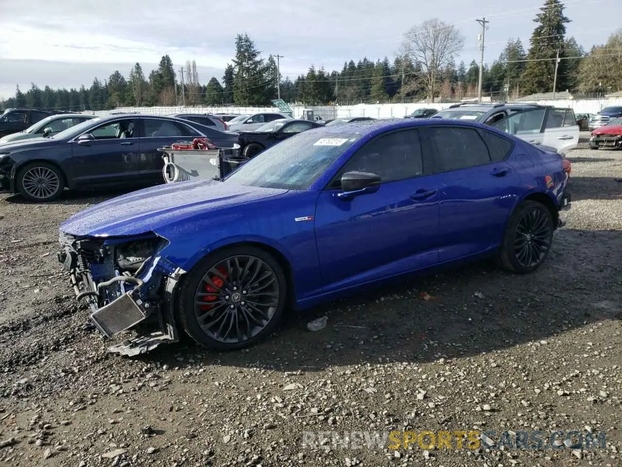 1 Photograph of a damaged car 19UUB7F06PA001753 ACURA TLX 2023