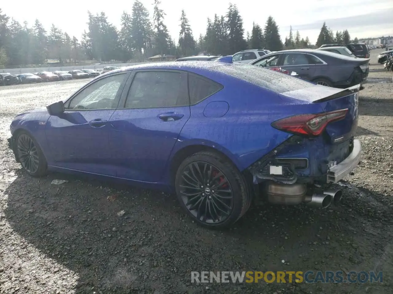 2 Photograph of a damaged car 19UUB7F06PA001753 ACURA TLX 2023