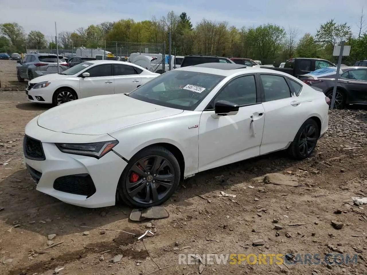 1 Photograph of a damaged car 19UUB7F08PA000491 ACURA TLX 2023