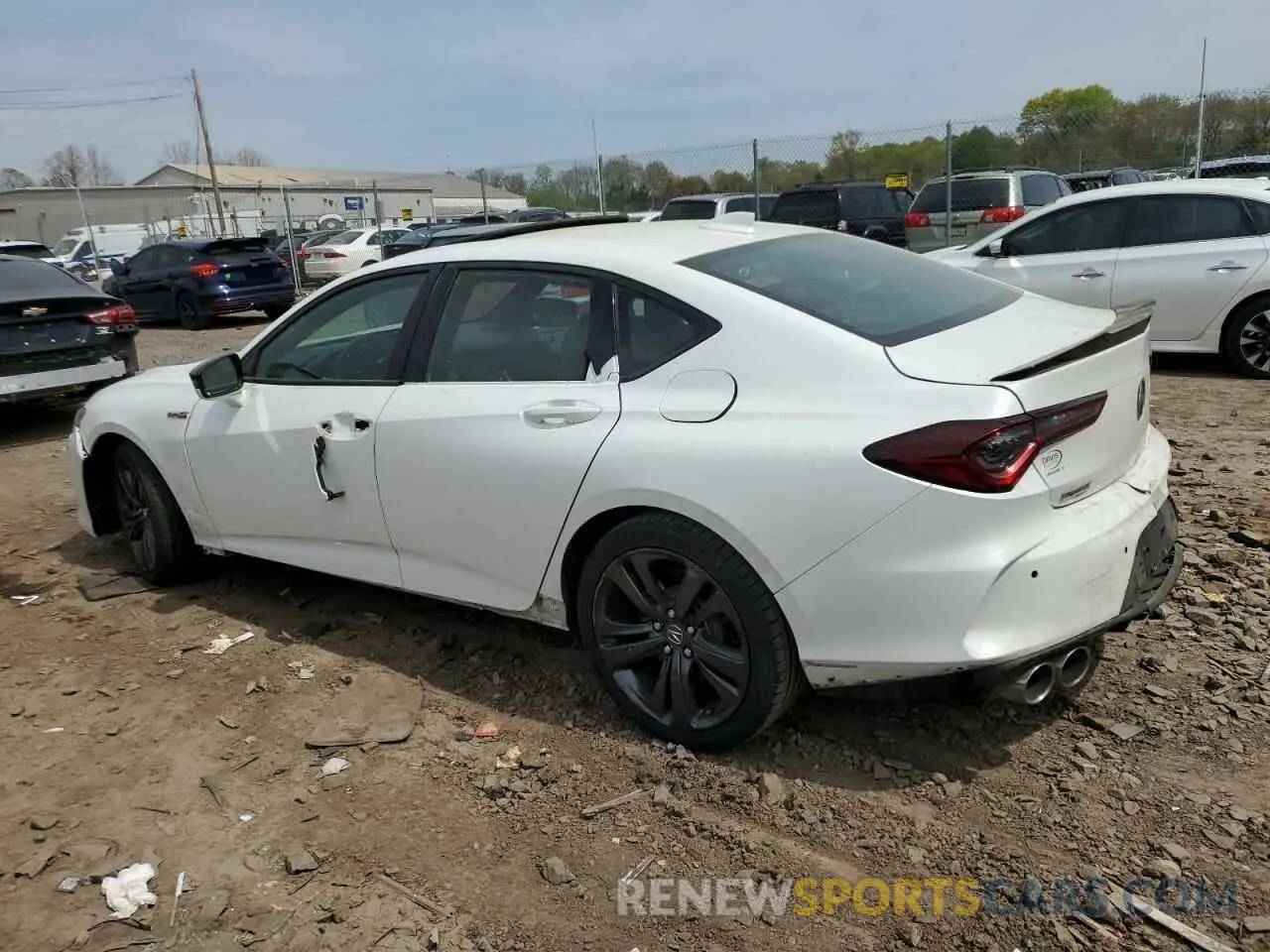 2 Photograph of a damaged car 19UUB7F08PA000491 ACURA TLX 2023