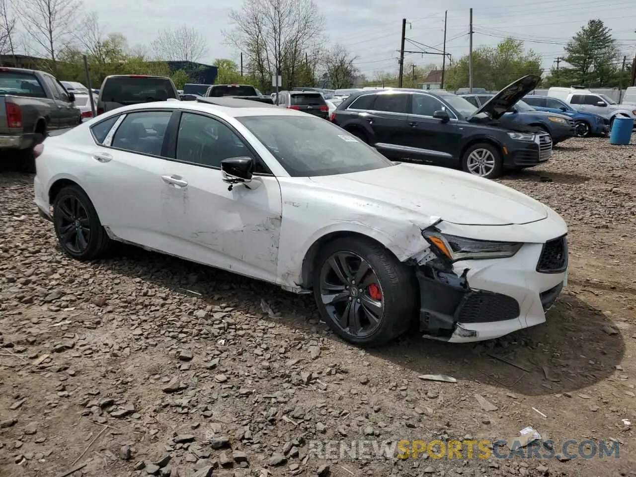 4 Photograph of a damaged car 19UUB7F08PA000491 ACURA TLX 2023