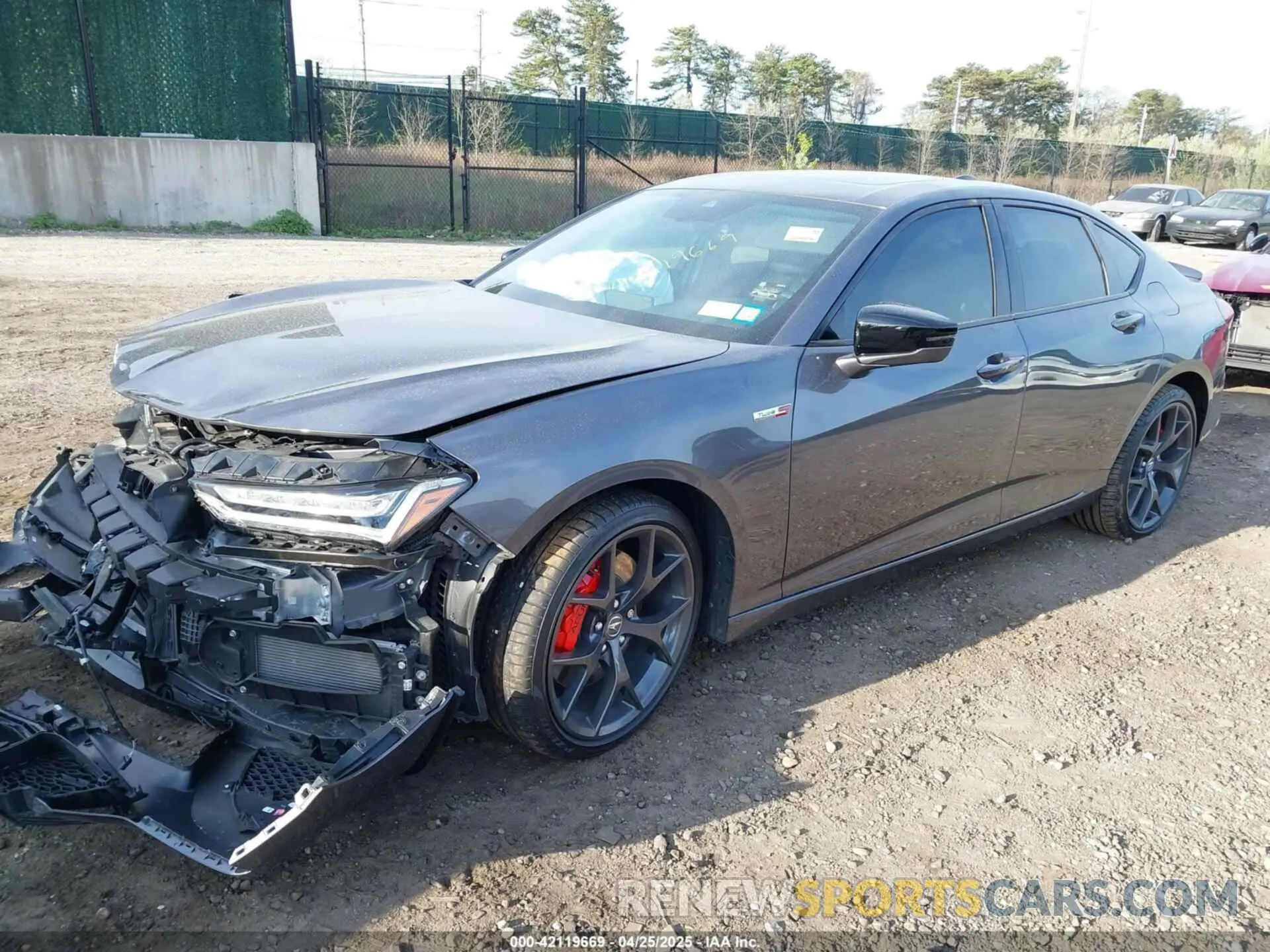 2 Photograph of a damaged car 19UUB7F95PA001368 ACURA TLX 2023
