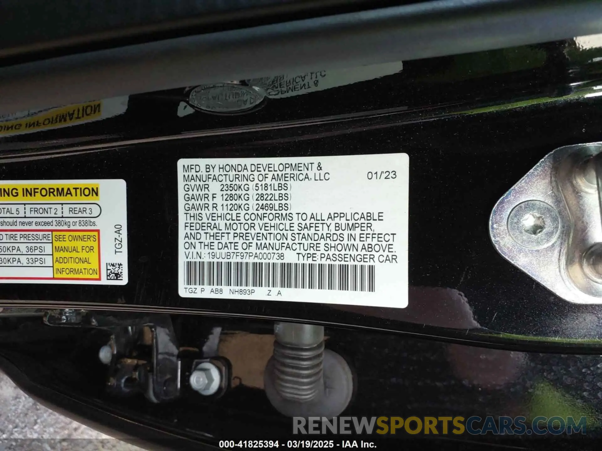 9 Photograph of a damaged car 19UUB7F97PA000738 ACURA TLX 2023