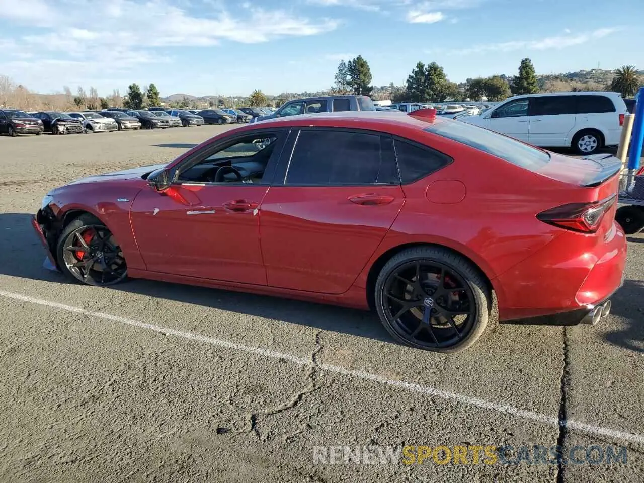 2 Photograph of a damaged car 19UUB7F98PA002188 ACURA TLX 2023