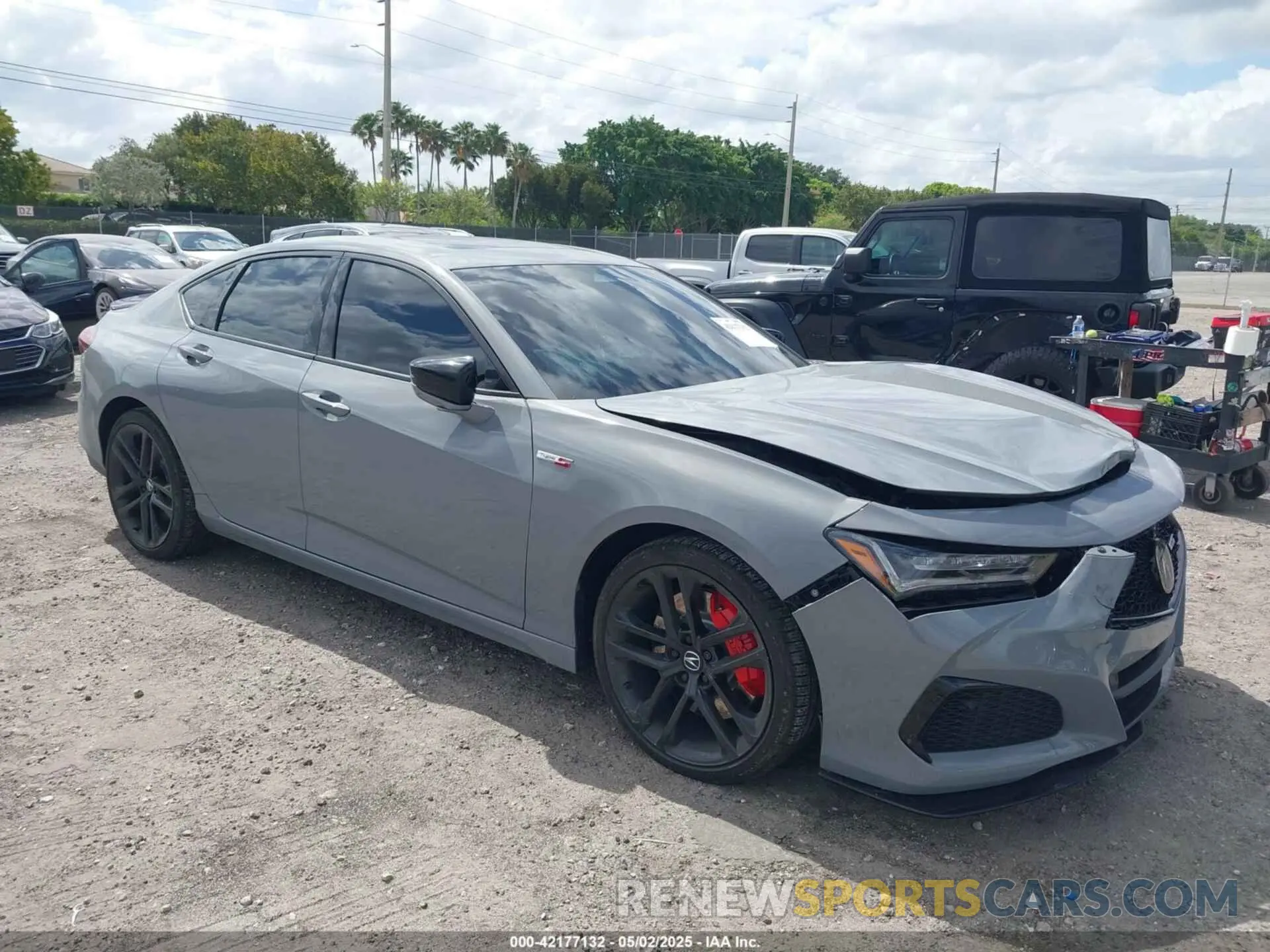 1 Photograph of a damaged car 19UUB7F08RA000445 ACURA TLX 2024