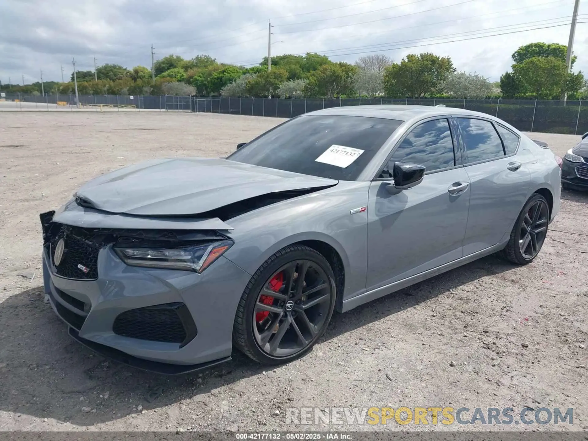 2 Photograph of a damaged car 19UUB7F08RA000445 ACURA TLX 2024