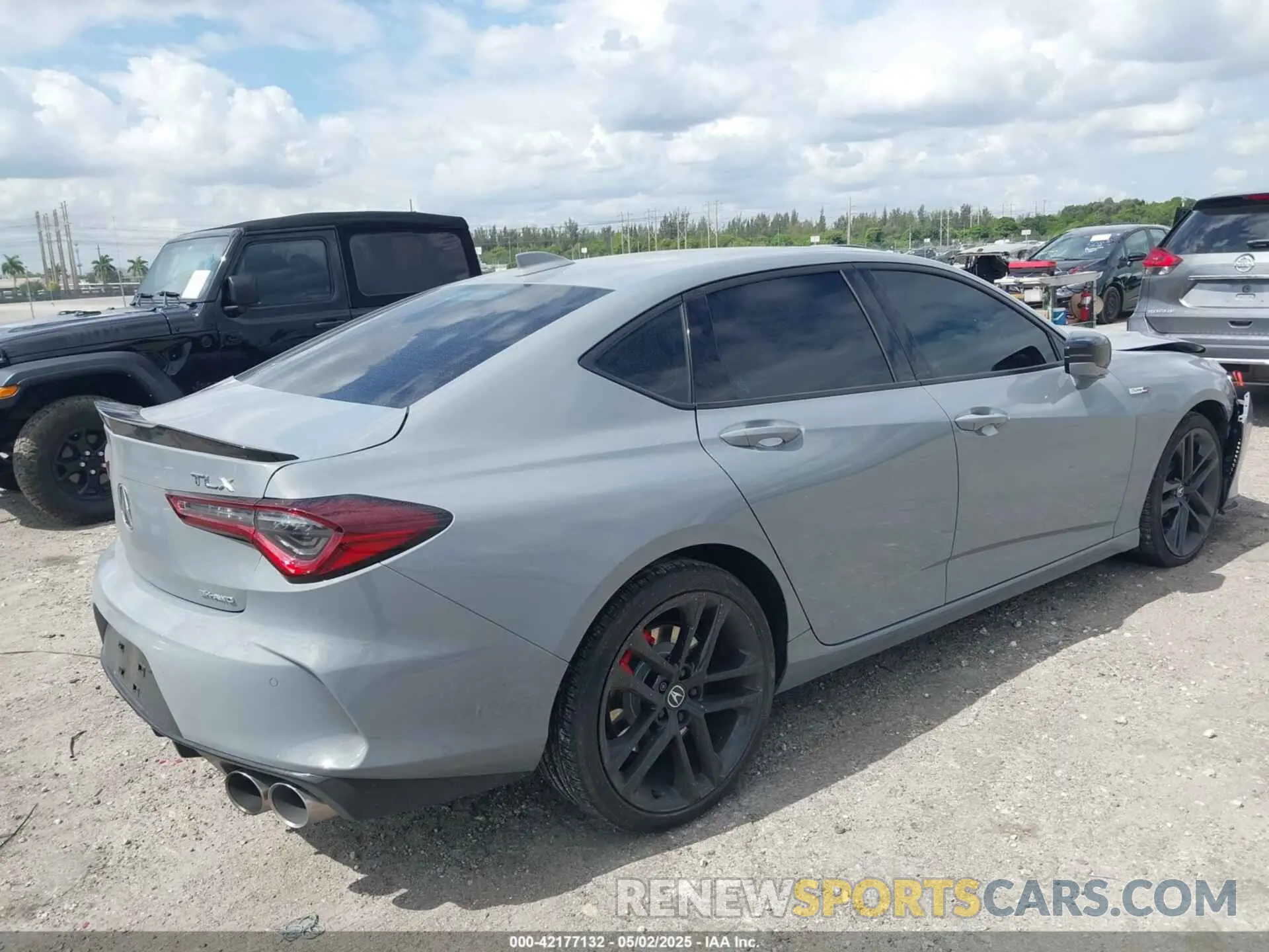 4 Photograph of a damaged car 19UUB7F08RA000445 ACURA TLX 2024