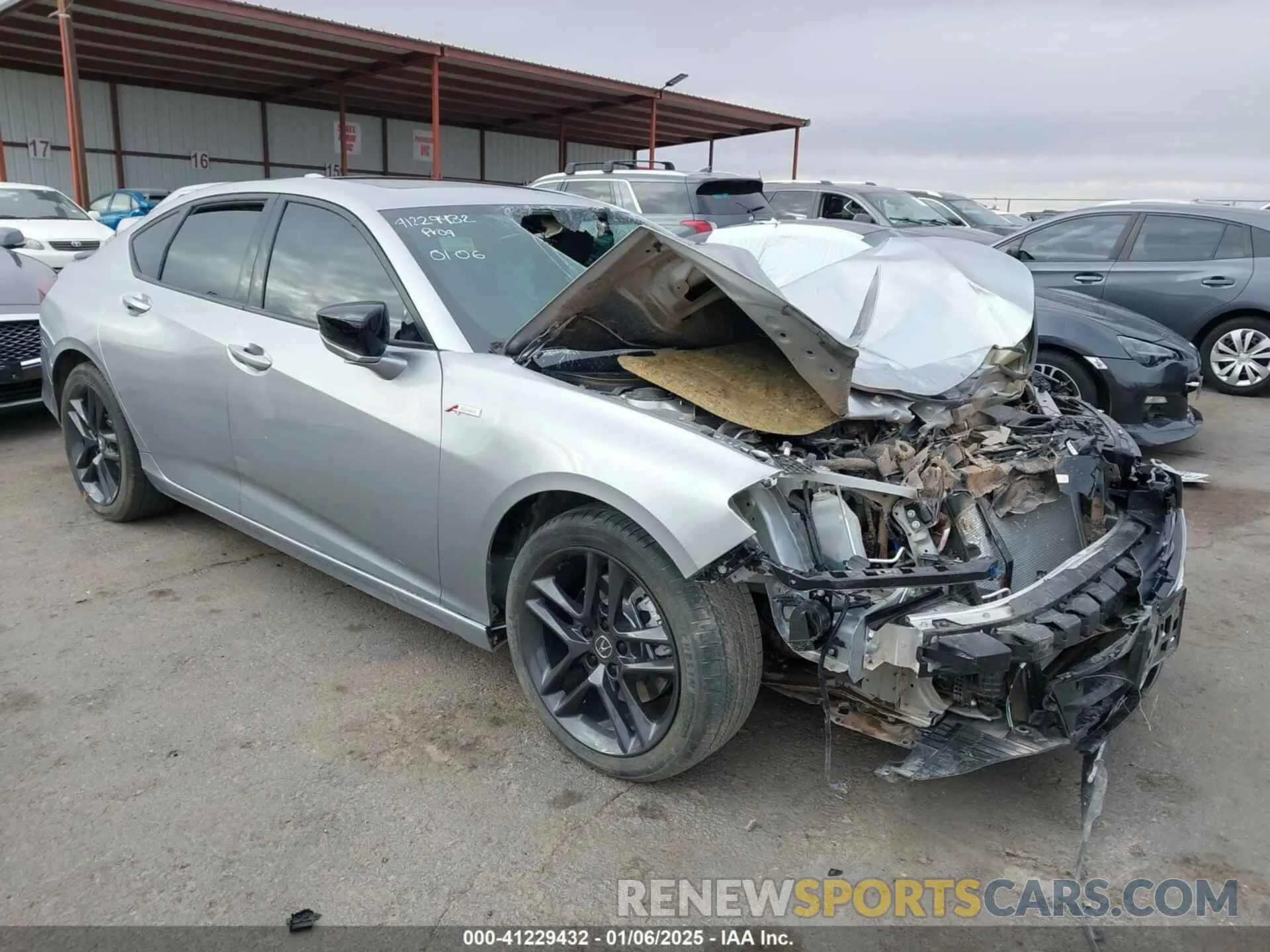 1 Photograph of a damaged car 19UUB6F52SA000629 ACURA TLX 2025